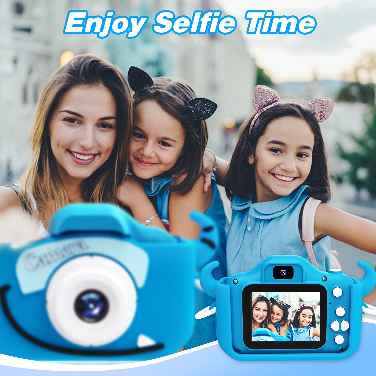 Kids Digital Camera for 3 8 Year Olds, Cartoon Soft Cover, Fun Video Camcorder G3