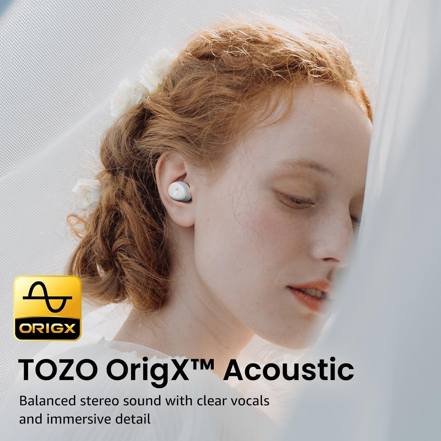 Wireless Earbuds Bluetooth 5.3, IPX5 Waterproof, AI Call Mics, Premium Sound, Ch4