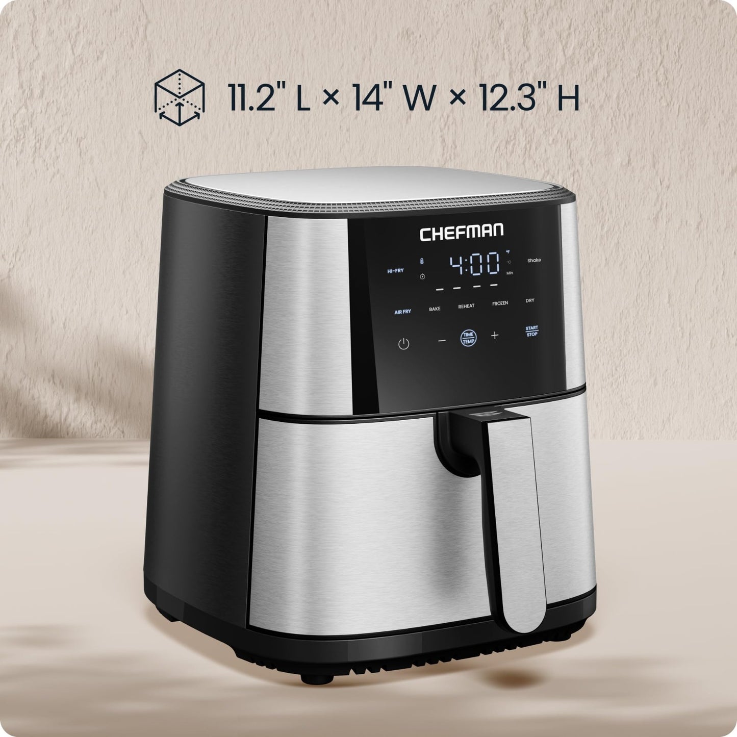 6 Qt Air Fryer 5 in 1 TurboFry | 450°F Hi Fry for Crispy Results | Bake, Dehydra6