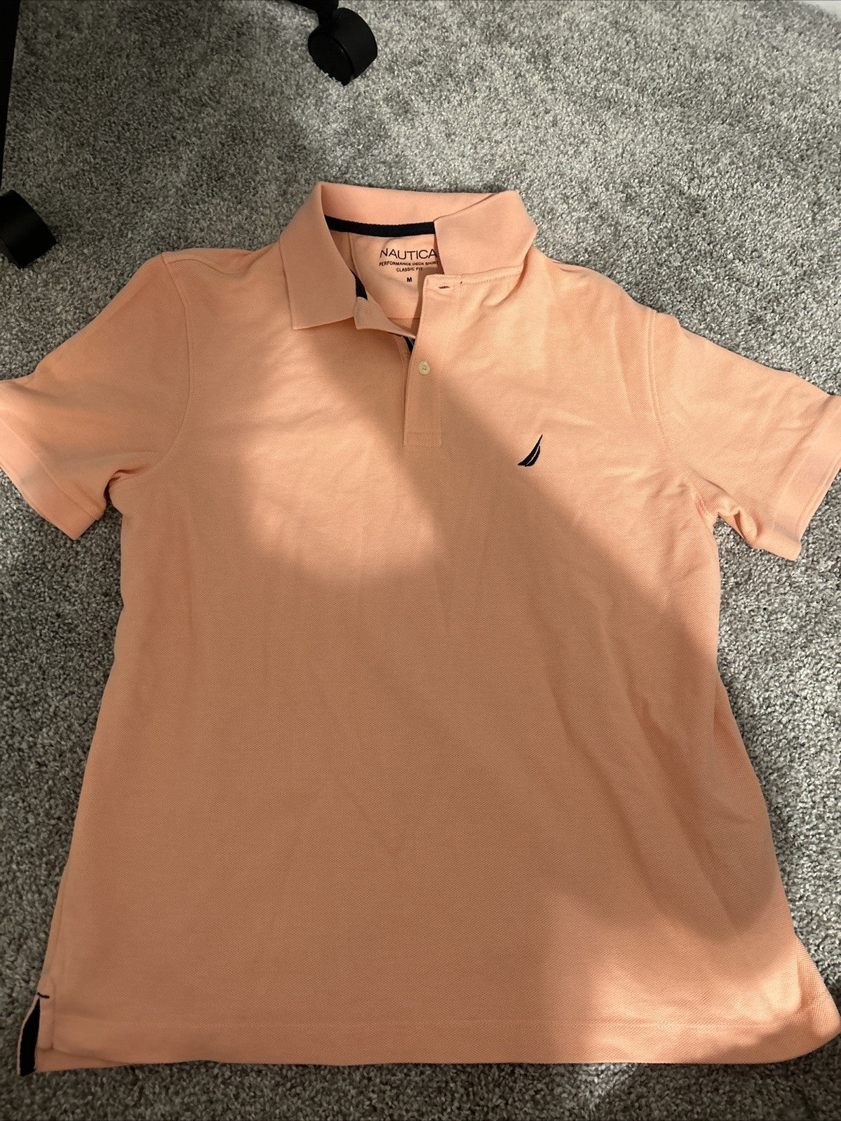 Nautica Button Shirt Pink Medium0
