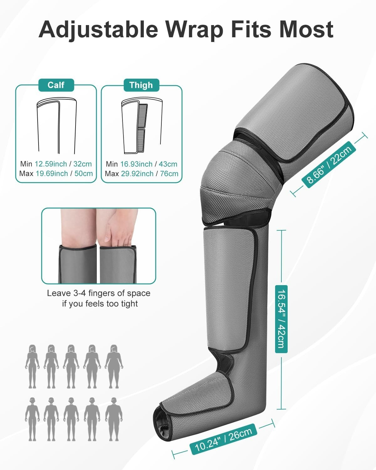 Air Compression Leg Massager for Circulation, Pain Relief & Muscle Relaxation -5