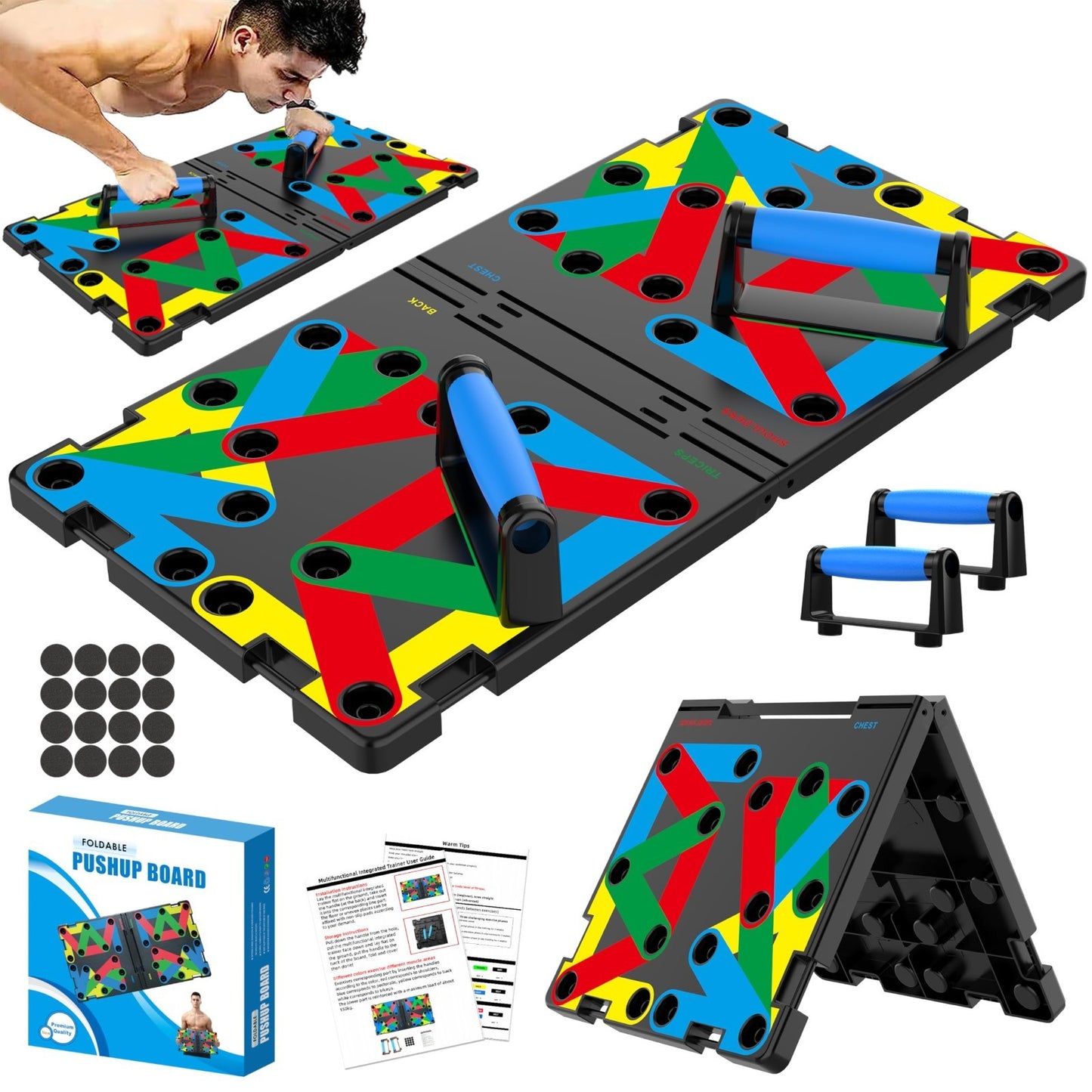 15 in 1 Push Up Board   Multi Functional Home Workout Equipment for Chest & Musc1