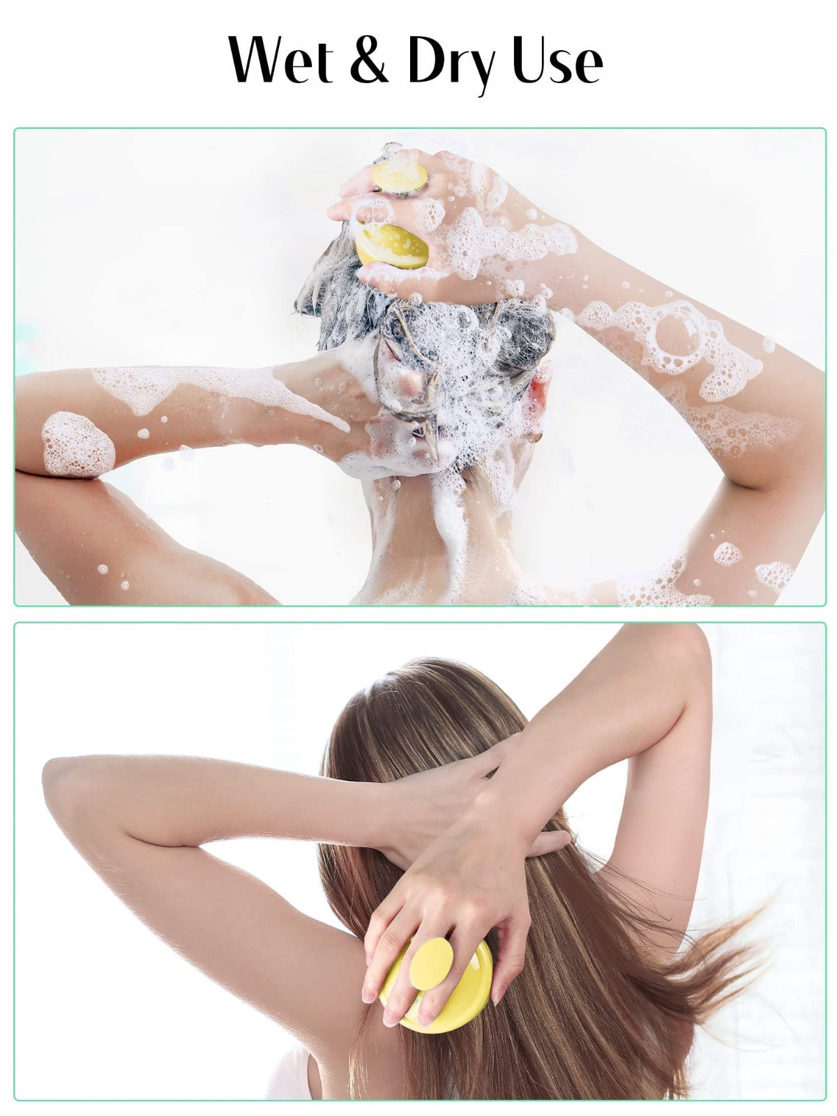 Scalp Massager with Soft Silicone Bristles   Promotes Hair Growth & Exfoliates S4