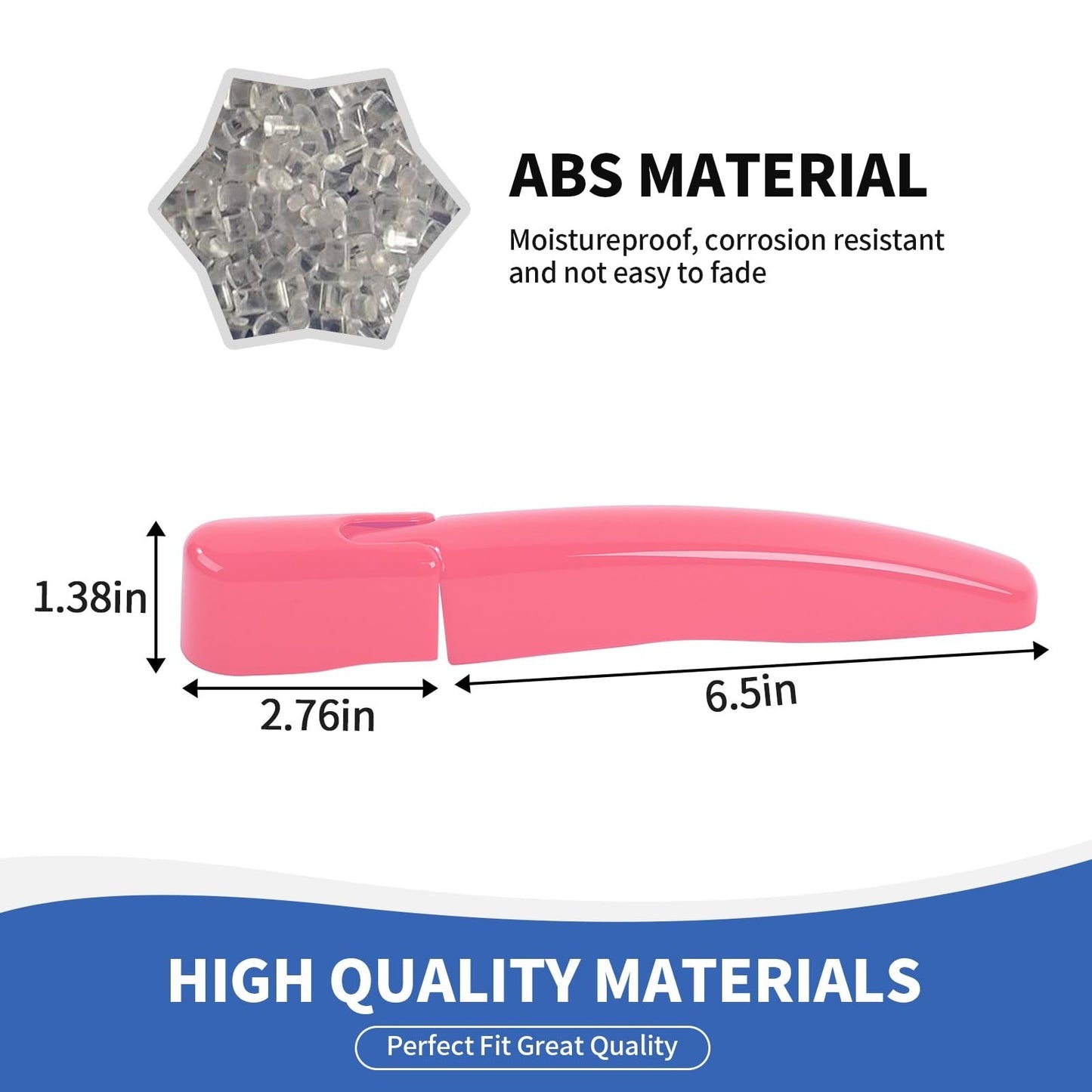Rear Window Wiper Arm Blade Cover Trim for Ford Bronco 2021-2025, Pink Accessory2