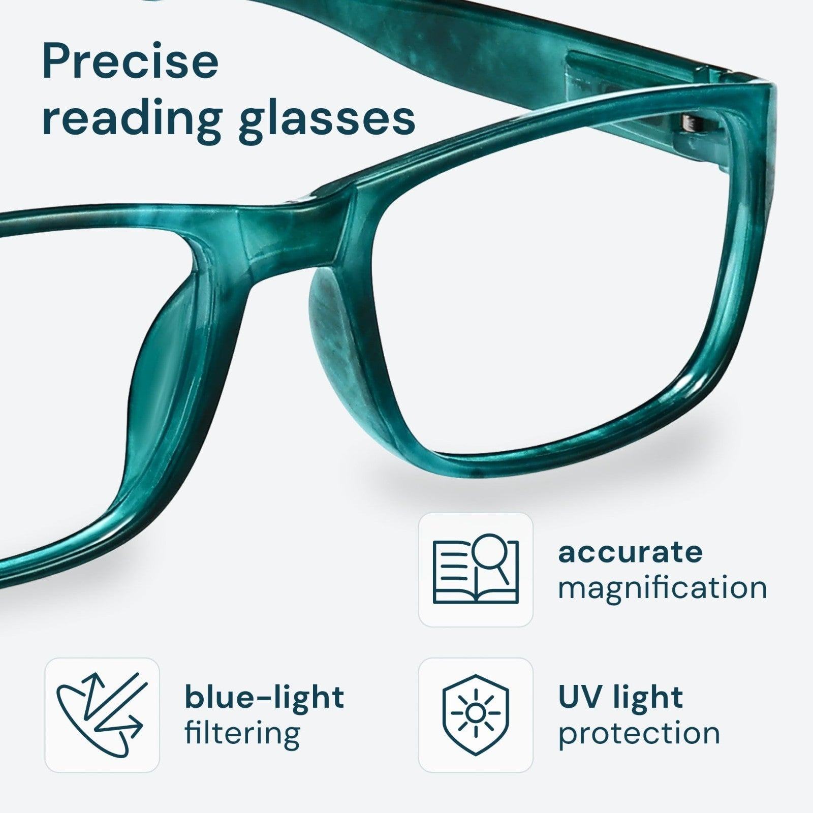 2.5x Professional Reading Glasses - All-Day Comfort, Blue Light Protection, FSA-2