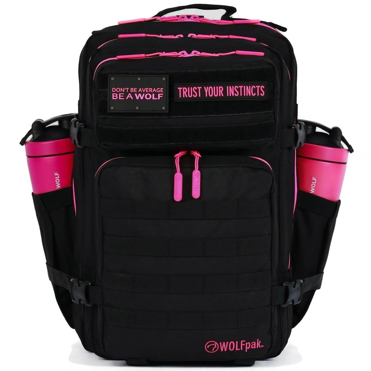 Durable 45L Waterproof Gym Backpack   MOLLE Webbing, Laptop Pocket, 1000D Oxford14