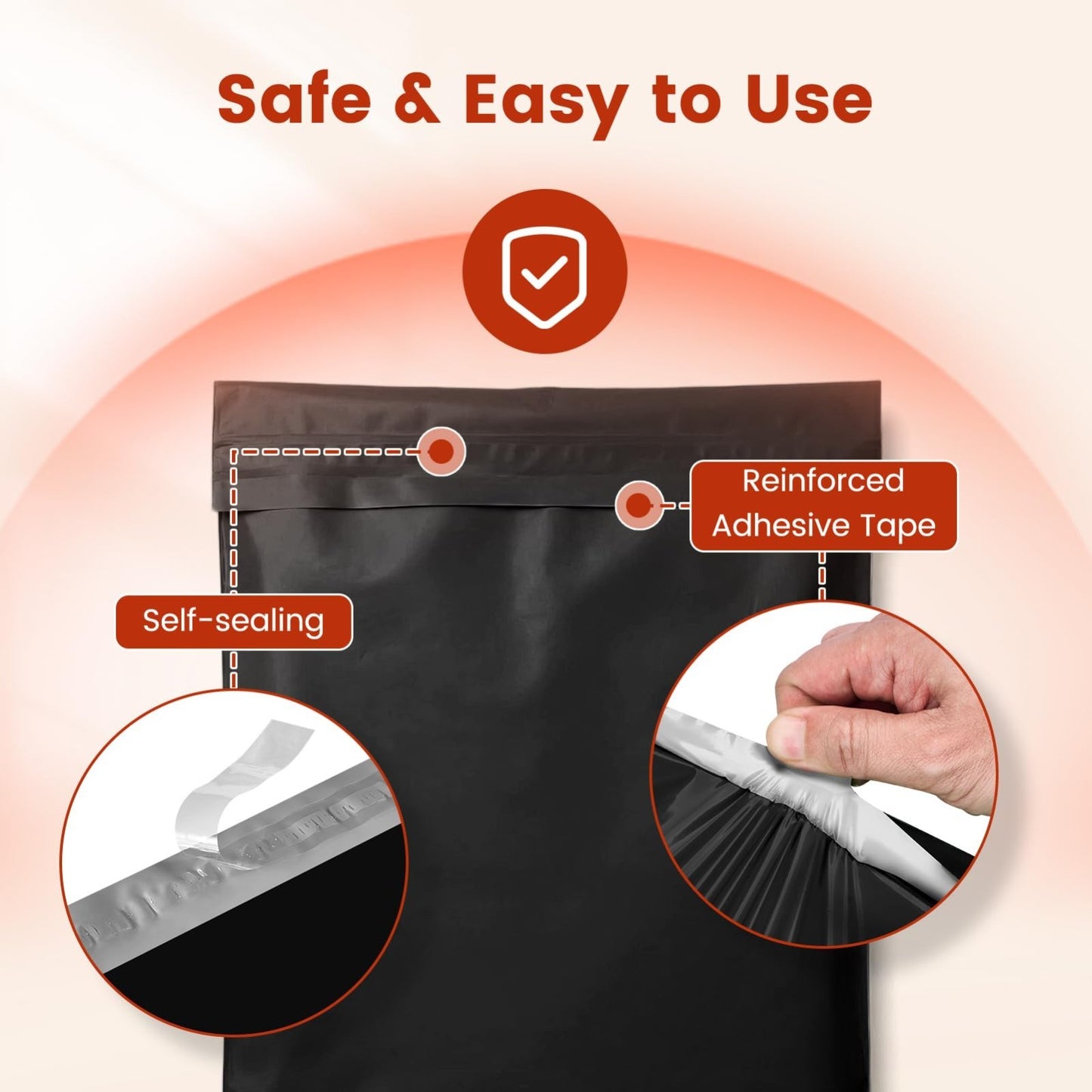 Large Poly Mailers 14.5x19" - 400PC Self-Seal Shipping Bags for Clothes, Waterpr3