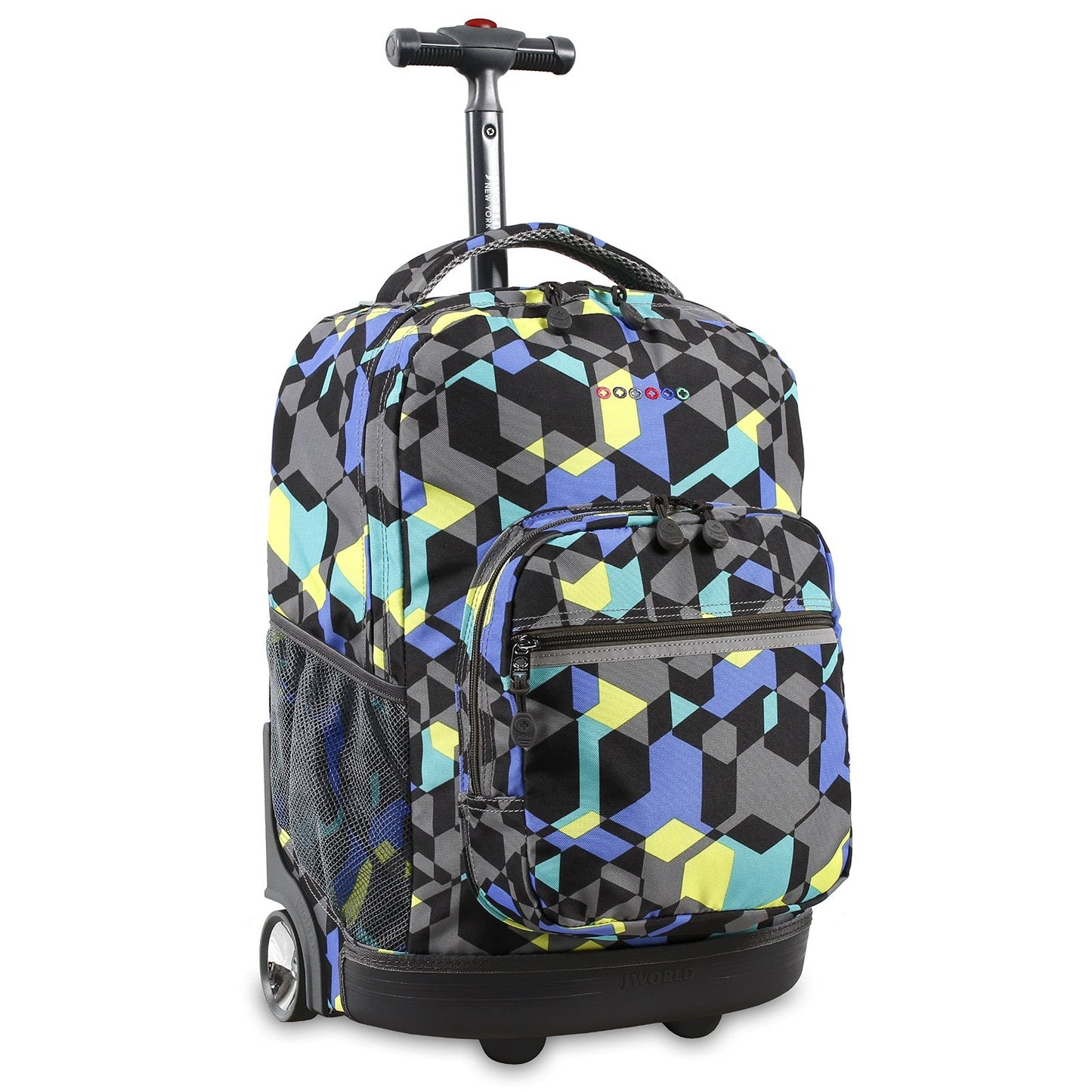 Kids Rolling Backpack with Wheels, School Roller Bookbag for Boys & Girls, 18"x11