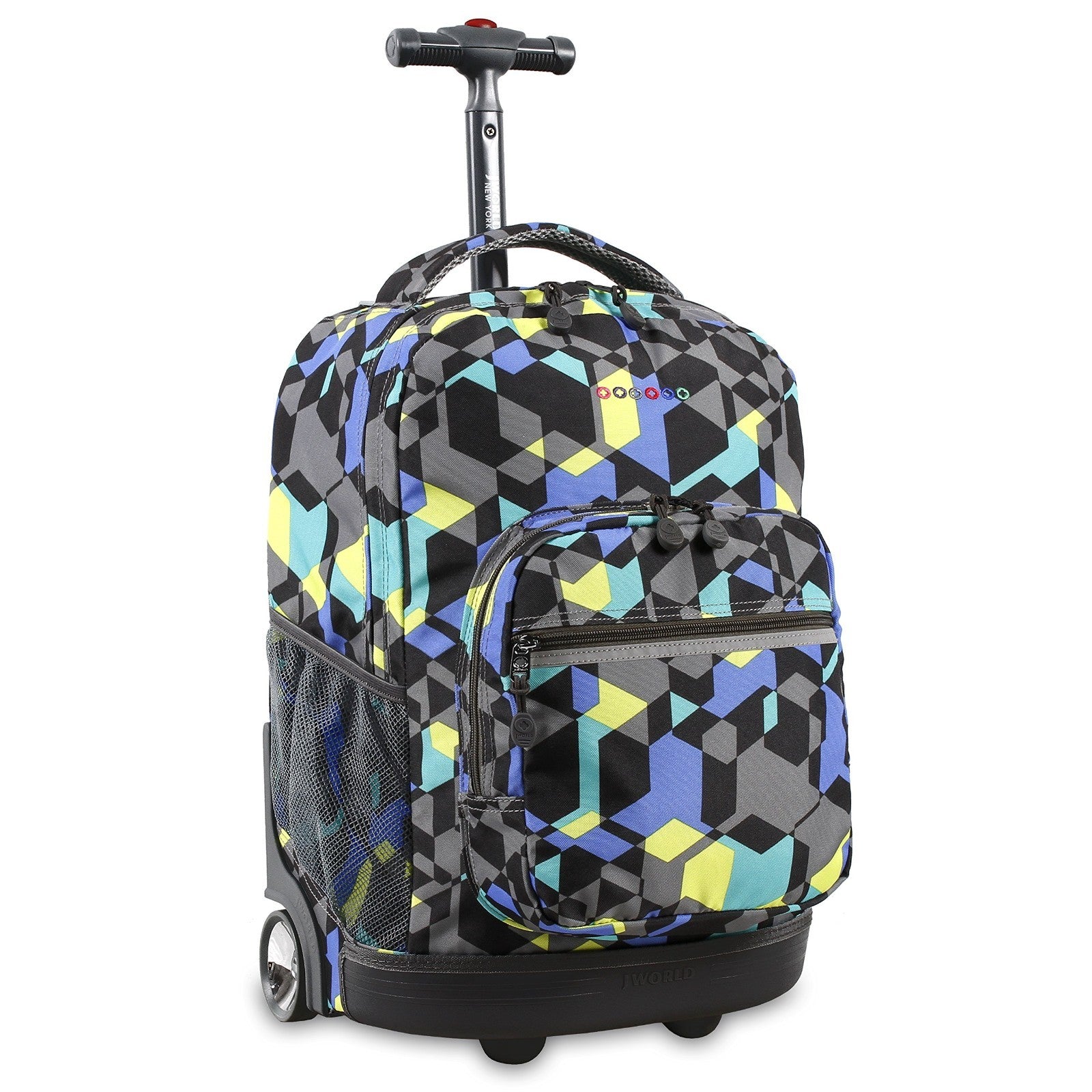 Kids Rolling Backpack with Wheels, School Roller Bookbag for Boys & Girls, 18"x11