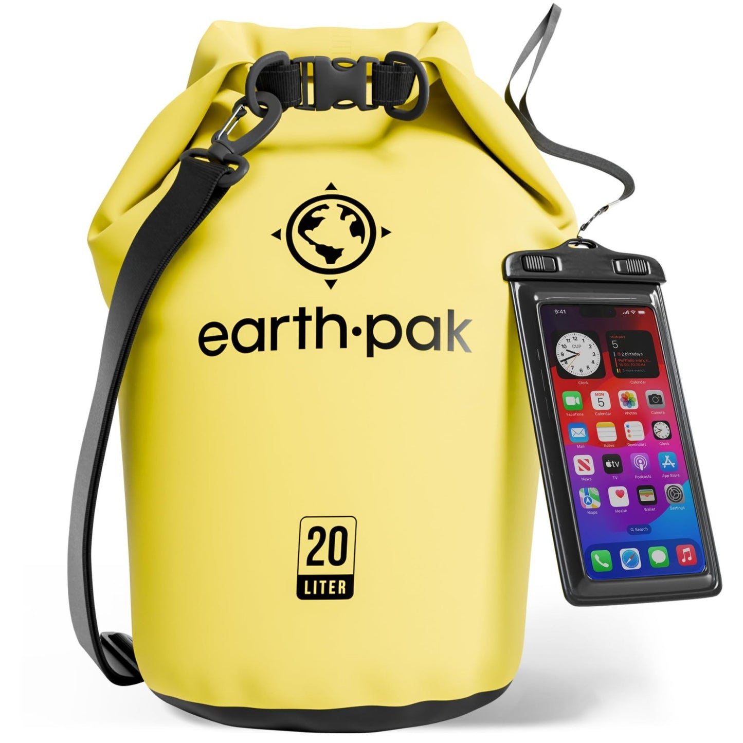 Waterproof Dry Bag Backpack   Roll Top Design, Keeps Gear Dry for Kayaking + Pho1
