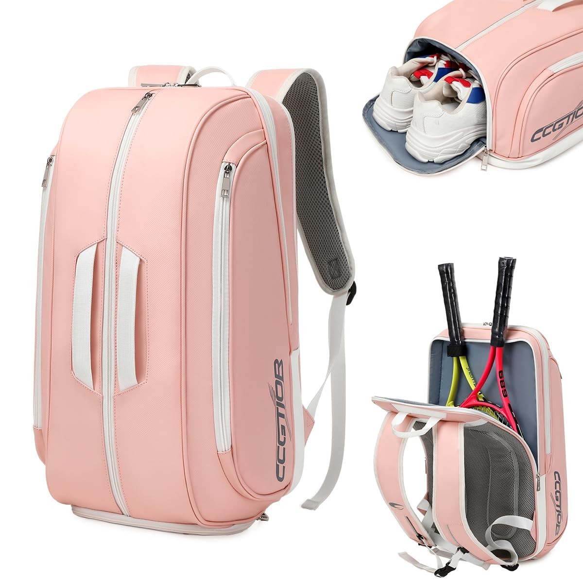 Multi-Functional Tennis & Pickleball Backpack with Shoe Compartment & Laptop Sle1