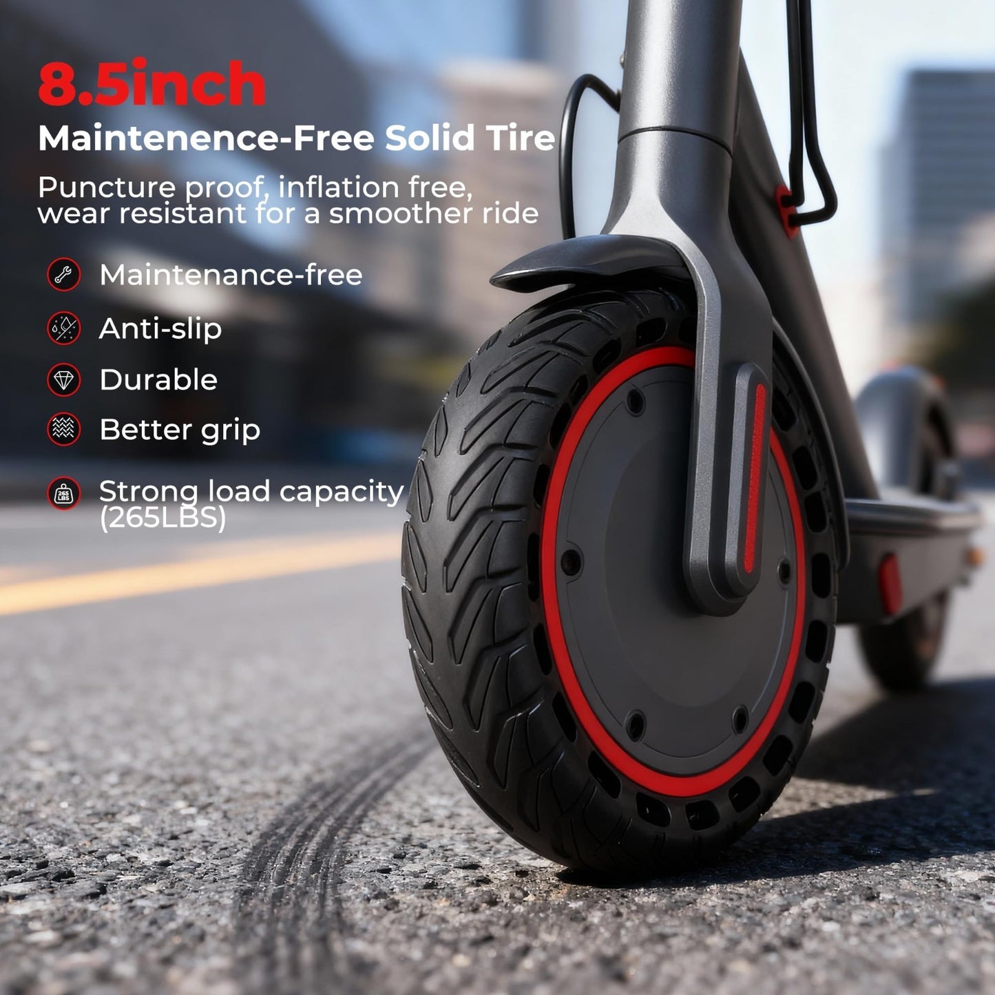 Electric Scooter 8.5''/10'' - 19/20MPH, 700/1000W Motor, 15/22 Mile Range, Porta7