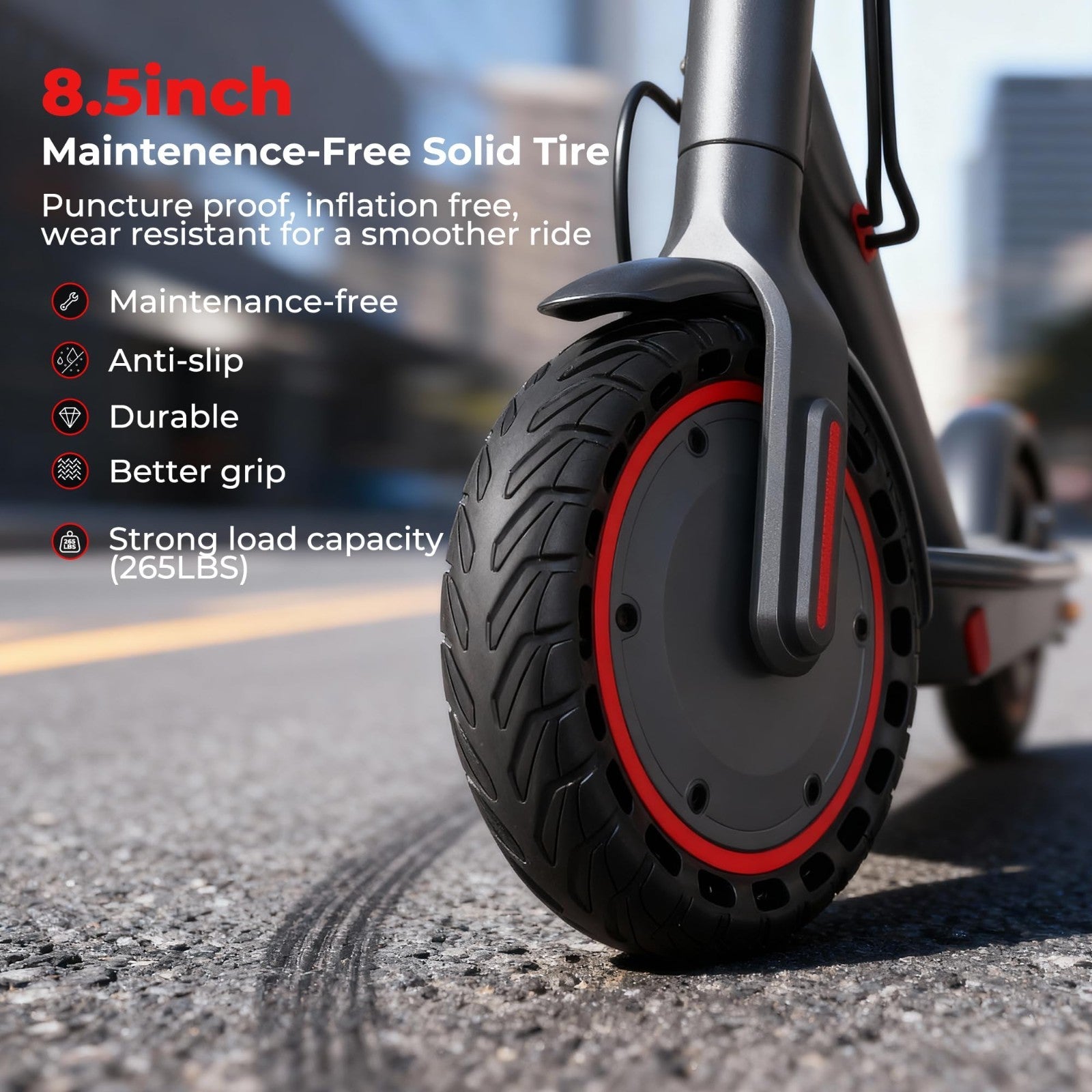 Electric Scooter 8.5''/10'' - 19/20MPH, 700/1000W Motor, 15/22 Mile Range, Porta7