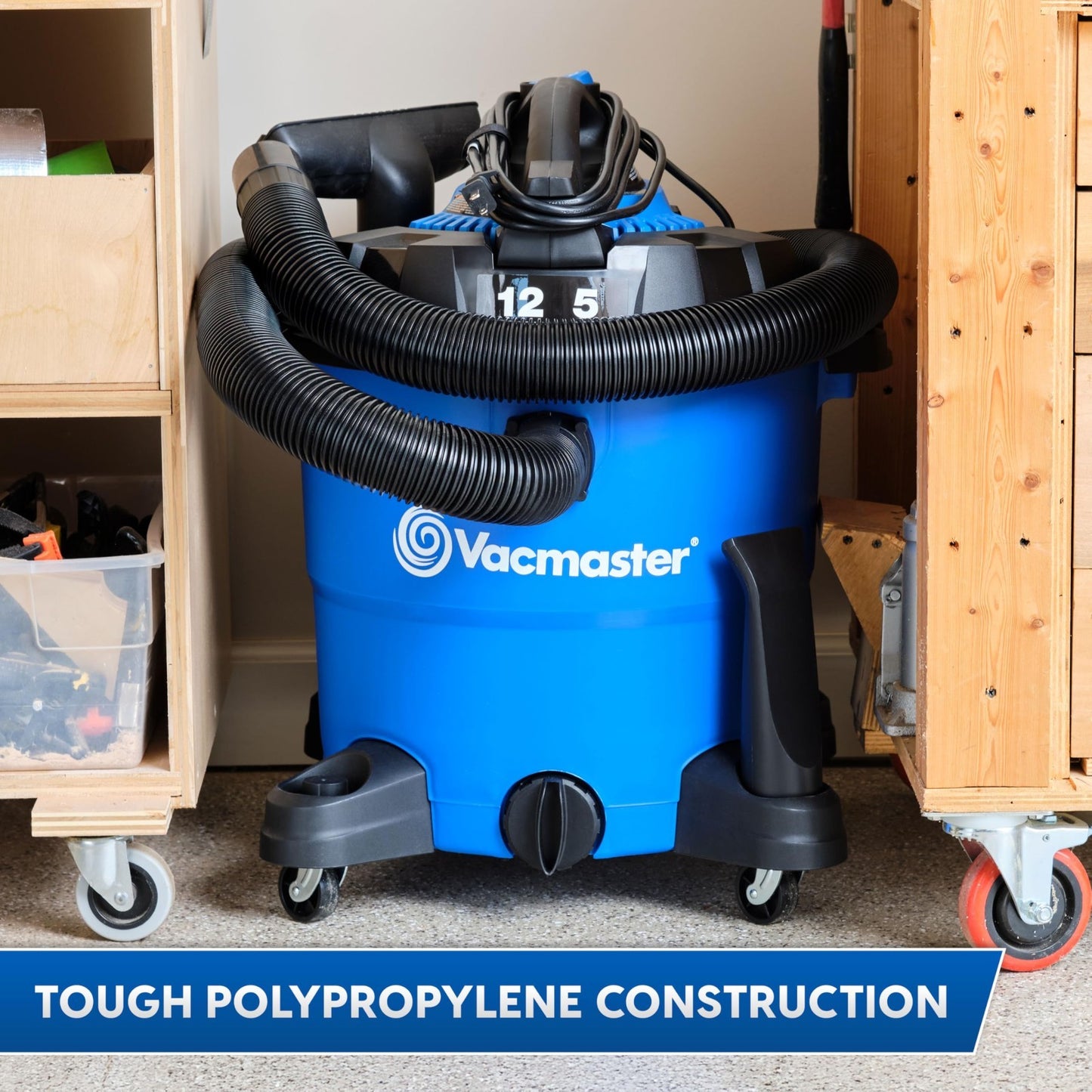 12-Gallon 5 Peak HP Wet/Dry Vacuum & Detachable Blower - Powerful Cleaning Tool7