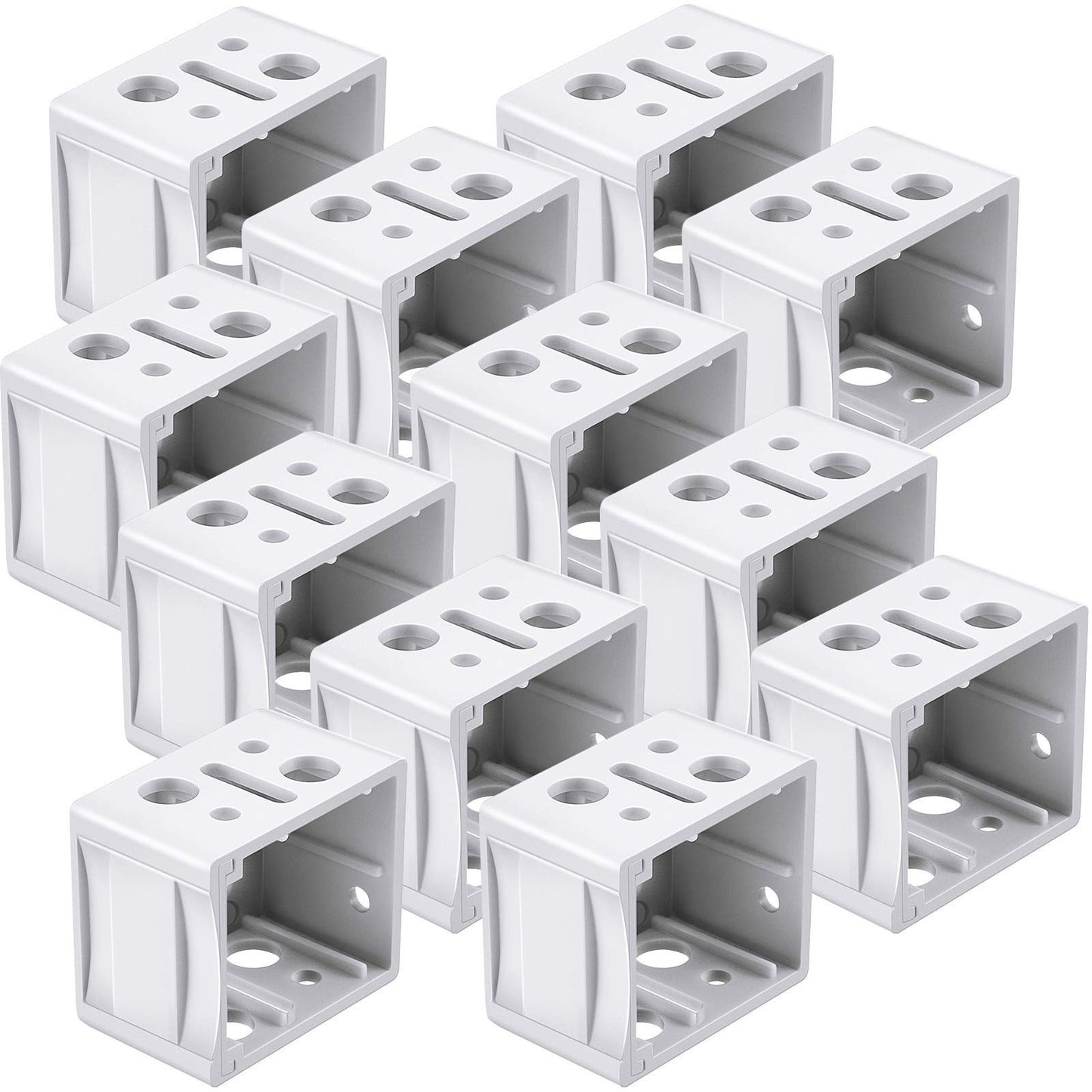 12 Pcs Mini Blind Bracket Replacement - 1 Inch Plastic Headrail Mounting Clips1