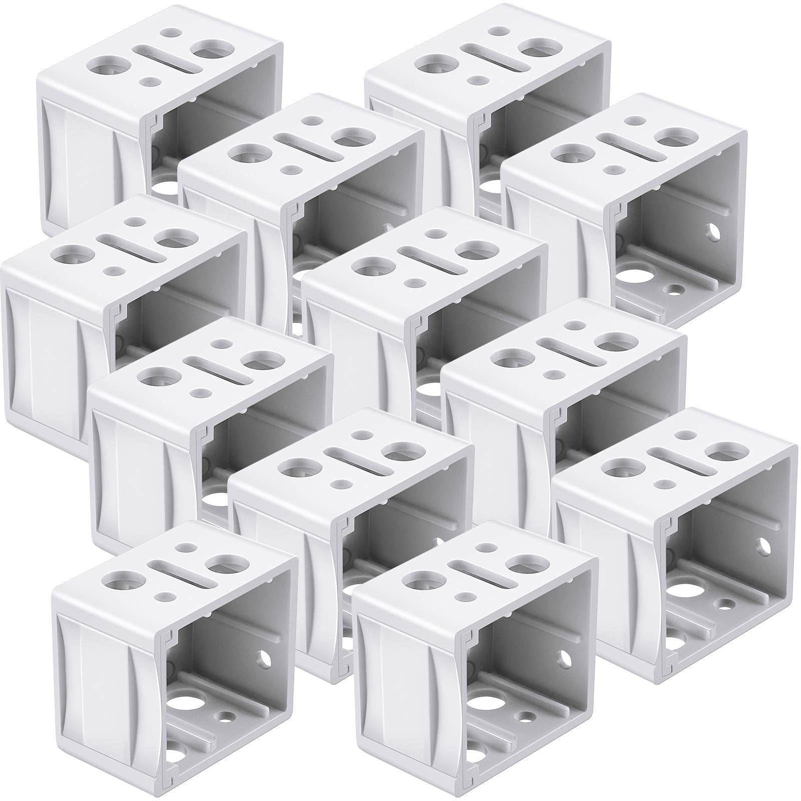 12 Pcs Mini Blind Bracket Replacement - 1 Inch Plastic Headrail Mounting Clips1