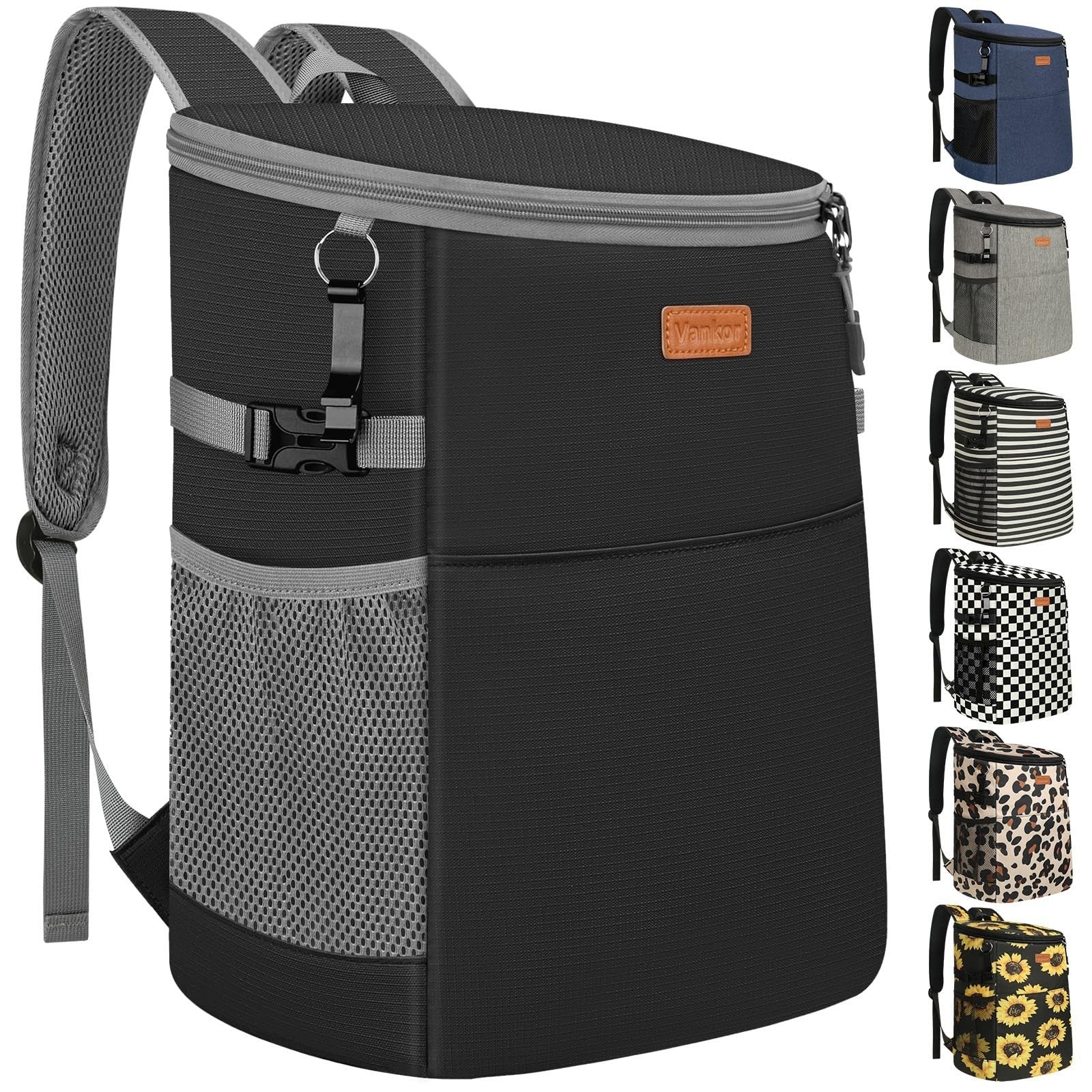 Insulated Camping Cooler Backpack - Holds 30-45 Cans, Waterproof & Leak Proof fo1