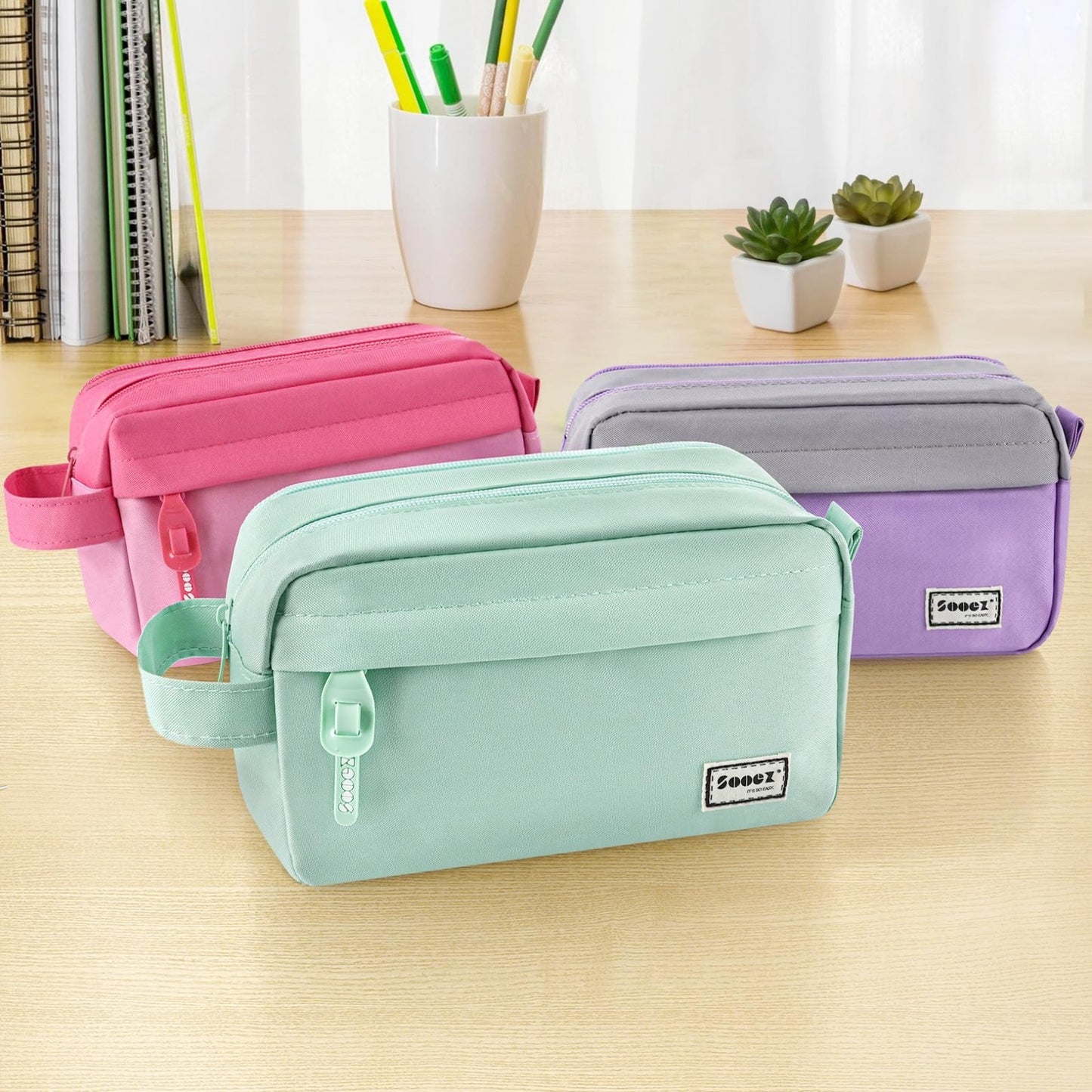 High Capacity Pencil Case   Large Pencil Bag Pouch Organizer for School & Office4