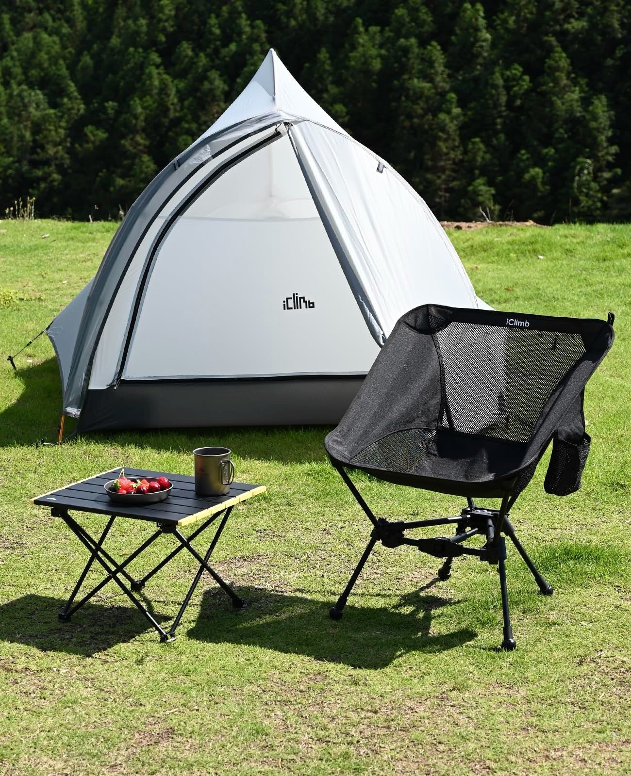 Ultralight Compact Folding Camping Table with Carry Bag - Portable Outdoor Furni10