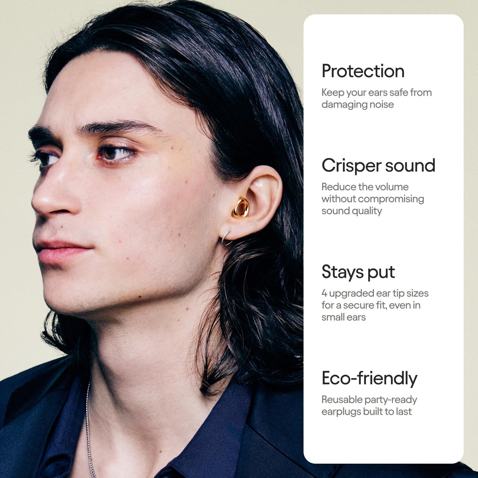 High Fidelity Ear Plugs for Concerts & Festivals | 17dB Noise Reduction, Stylish2