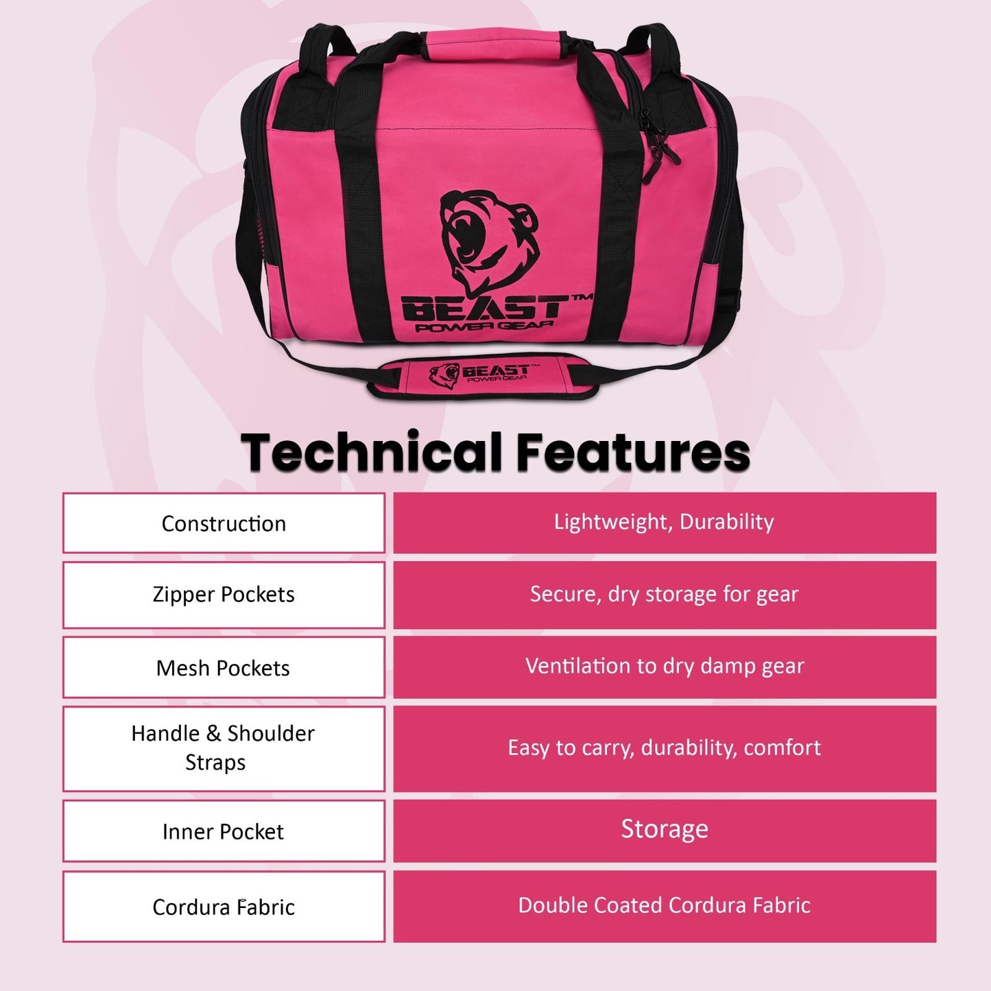 Versatile Gym Duffle Bag for Workout, Boxing, MMA - Shoes Compartment, Adjustabl2