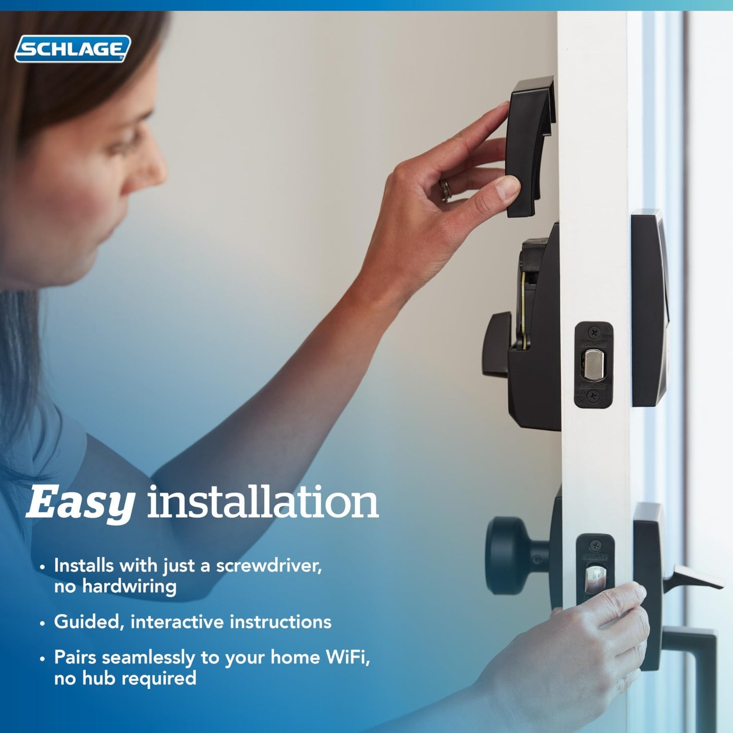 Smart WiFi Deadbolt Lock   Keyless Entry, Touchscreen, Apple Home, Alexa, Airbnb7