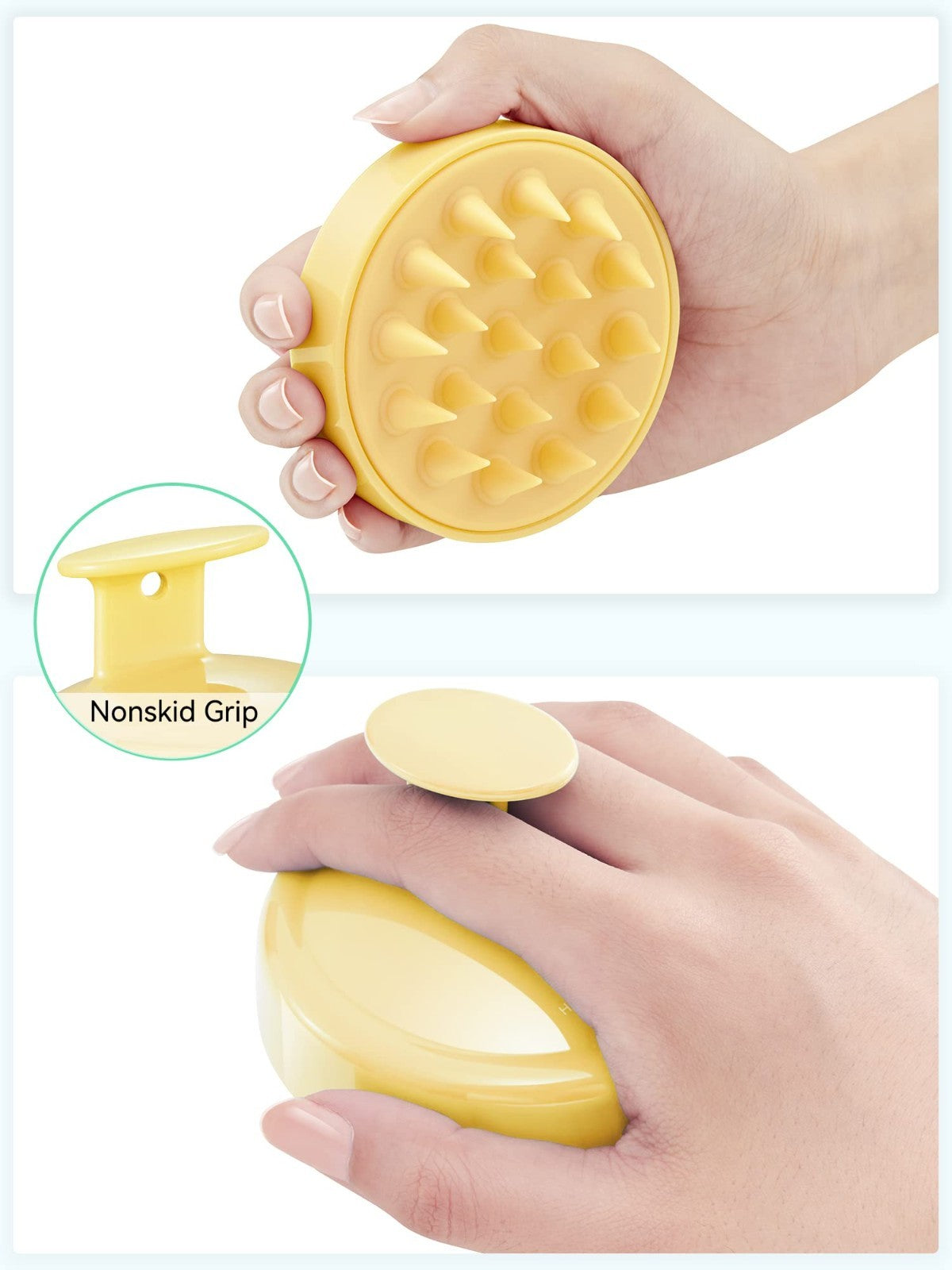 Scalp Massager with Soft Silicone Bristles   Promotes Hair Growth & Exfoliates S2