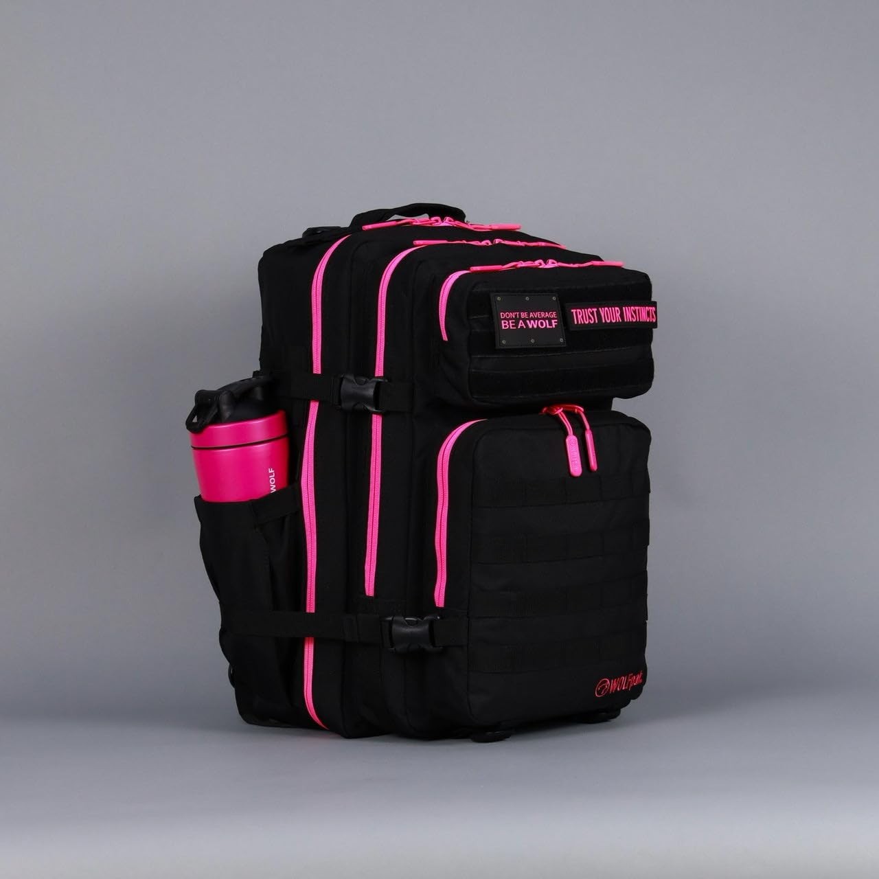 Durable 45L Waterproof Gym Backpack   MOLLE Webbing, Laptop Pocket, 1000D Oxford9