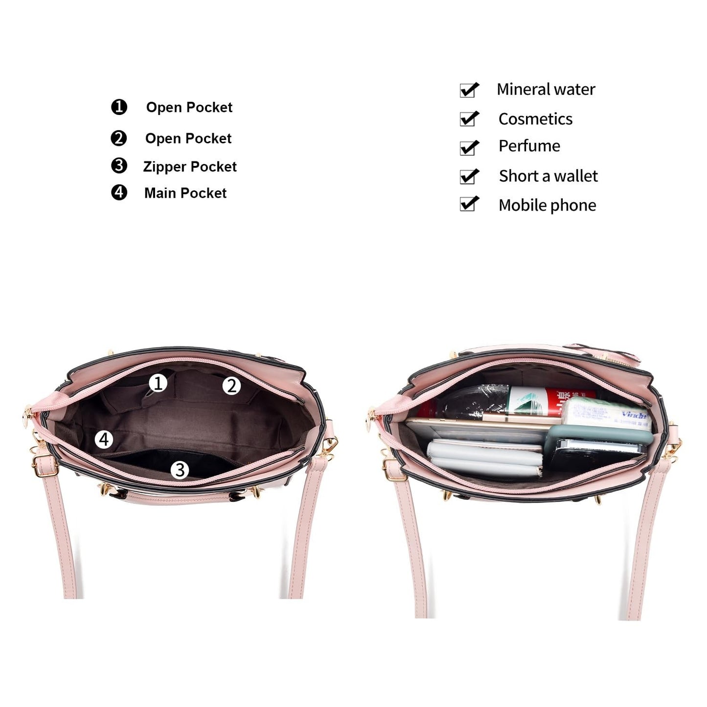 Stylish Women's Crossbody Handbags - Top Handle Satchel & Small Tote Bags2
