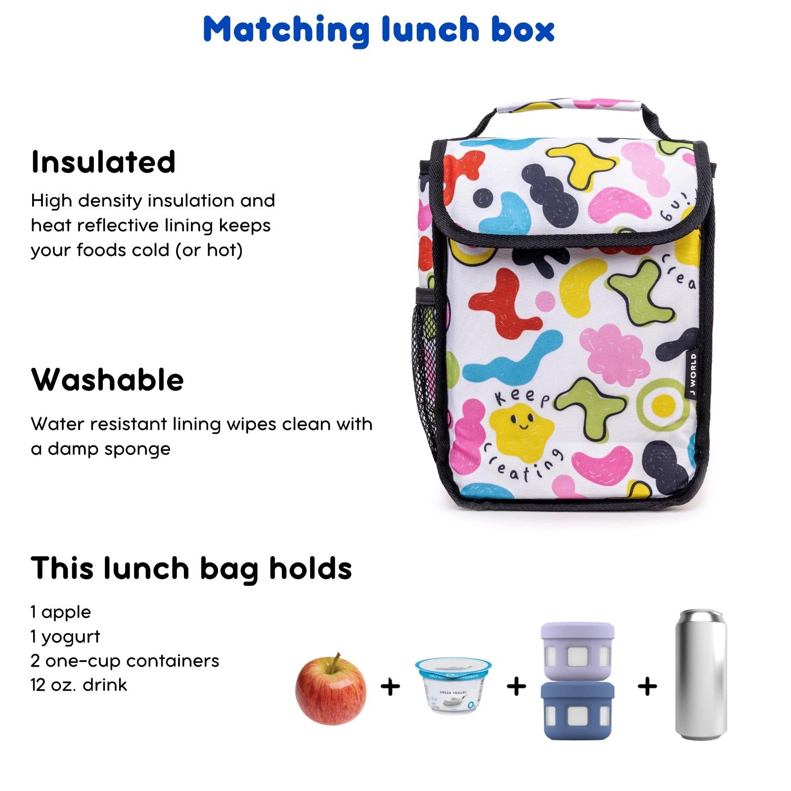 Kids Rolling Backpack & Lunch Bag Set   Elementary School Carry On Suitcase with5