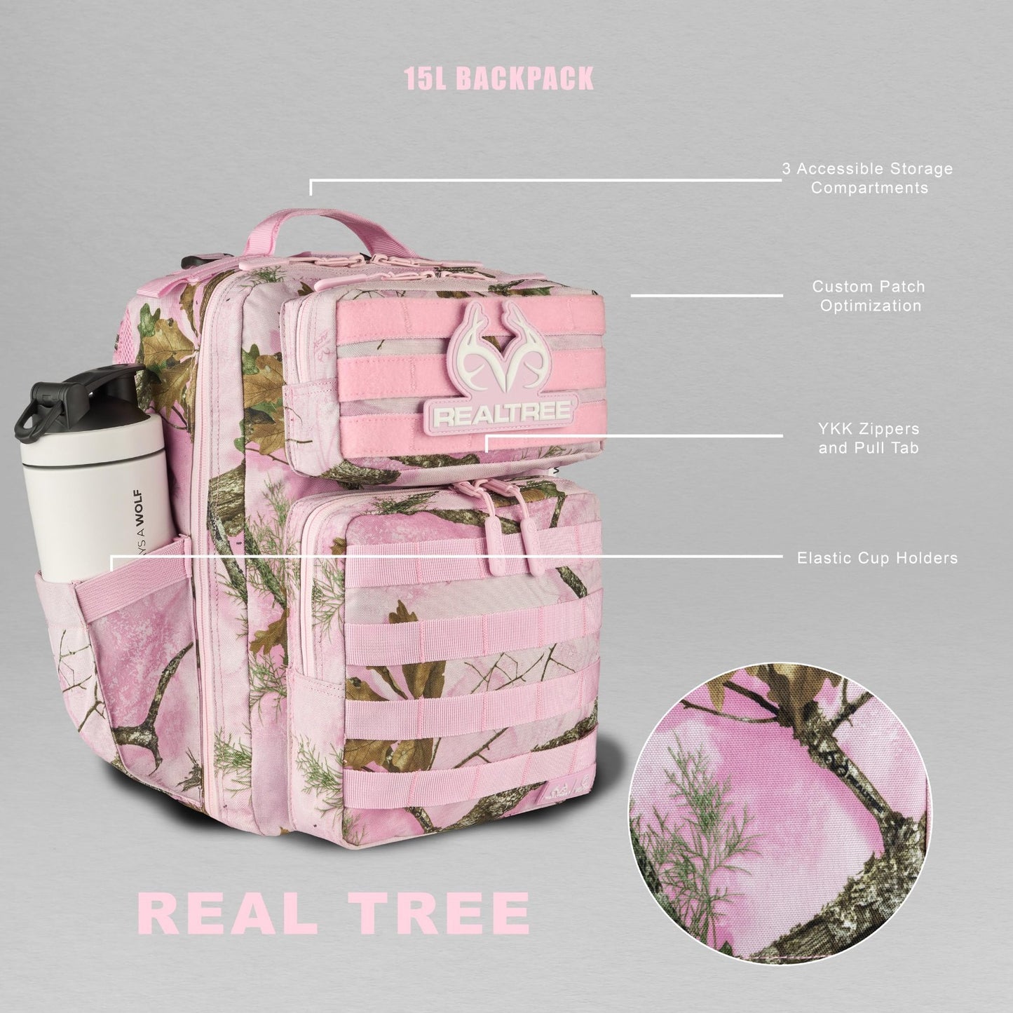 Slim Tactical Gym Backpack   Minimalist Daypack with Laptop Pocket & Cup Holders2