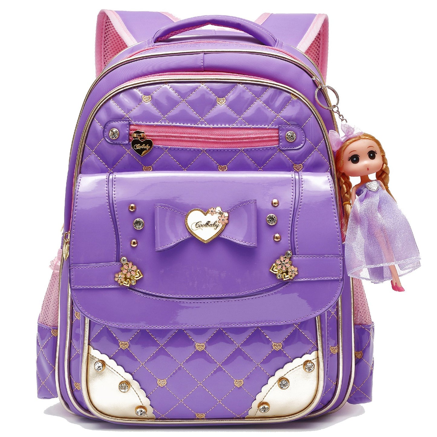 Waterproof Girls Backpack   Cute Toddler School Bag, Large Travel Daypack0