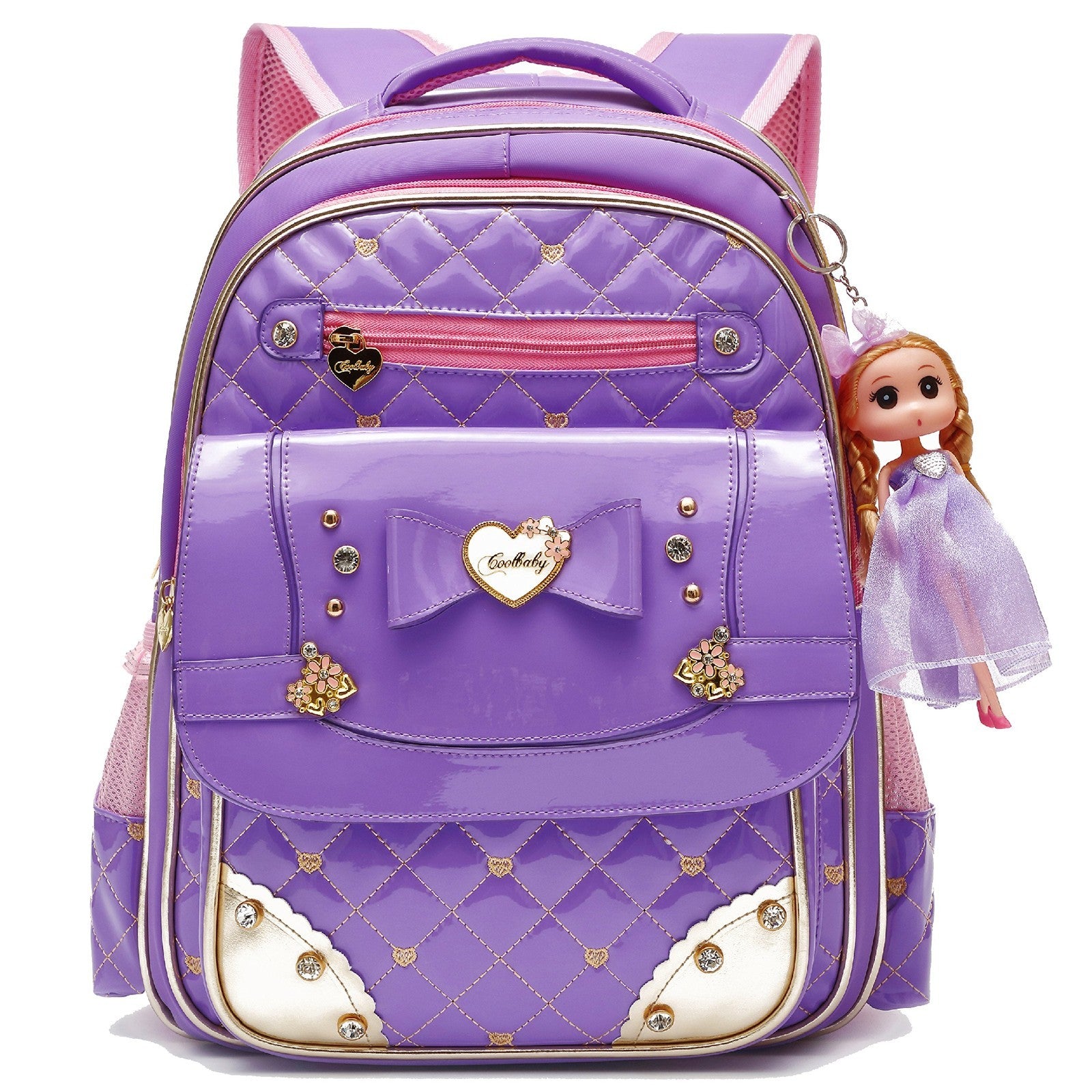 Waterproof Girls Backpack   Cute Toddler School Bag, Large Travel Daypack0