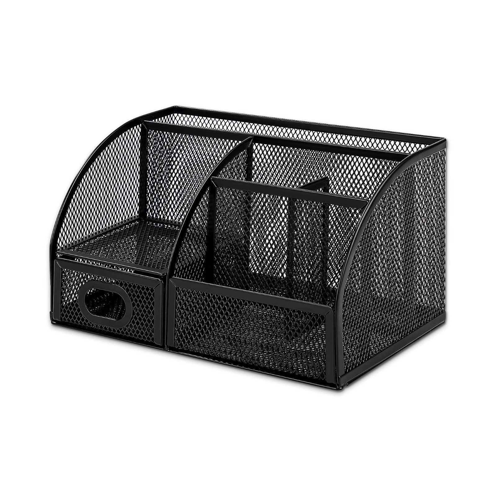 Mesh Pen Holder & Desktop Organizer Caddy for Office Supplies, 9.1"x5.9"x5.5" Bl3