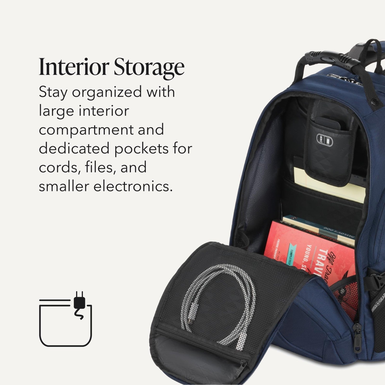 TSA Friendly 17 Inch Laptop Backpack, RFID Protection, Lay Flat Design, Black, 34