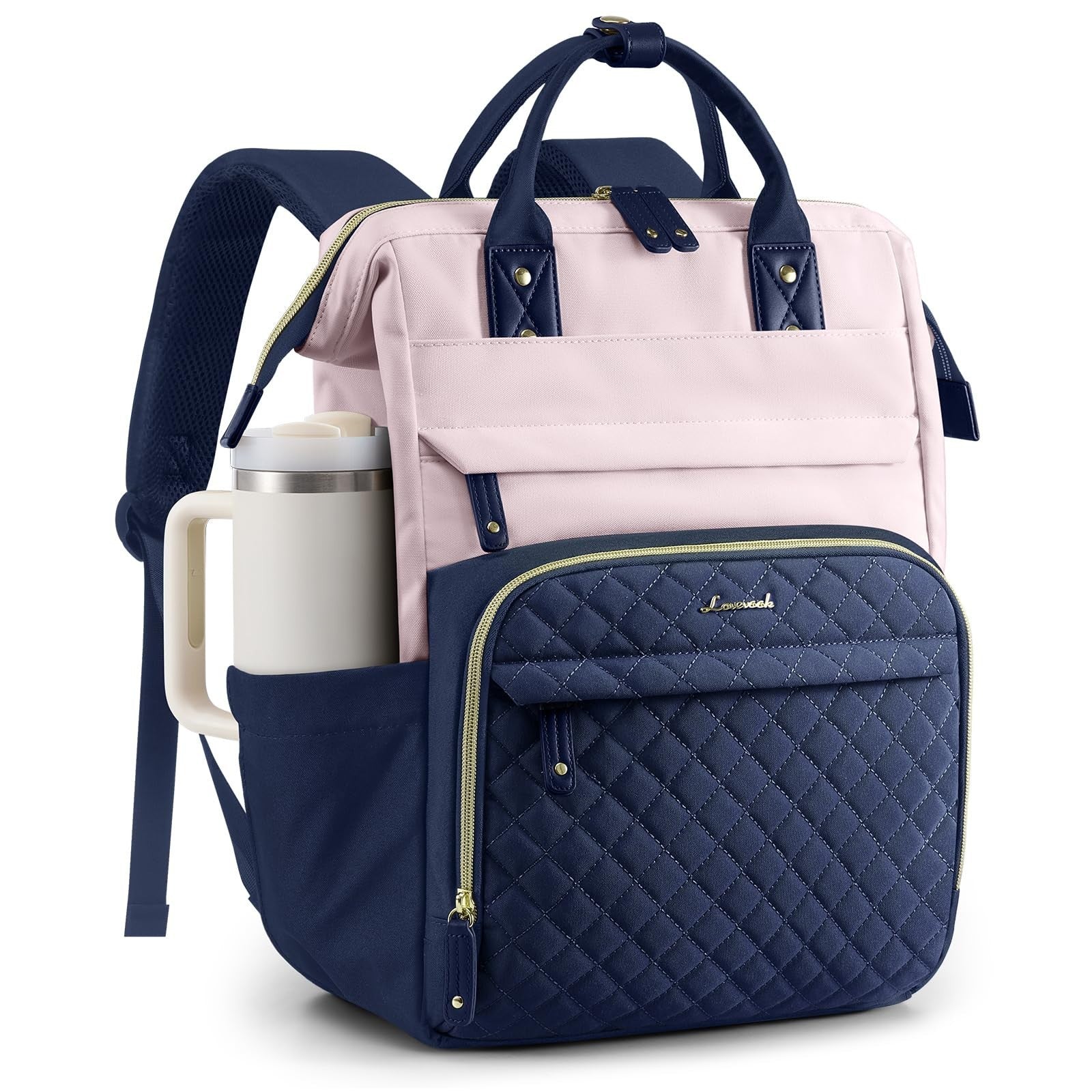 Stylish Quilted Laptop Backpack for Women   Perfect Work, Teacher & Nurse Bag1