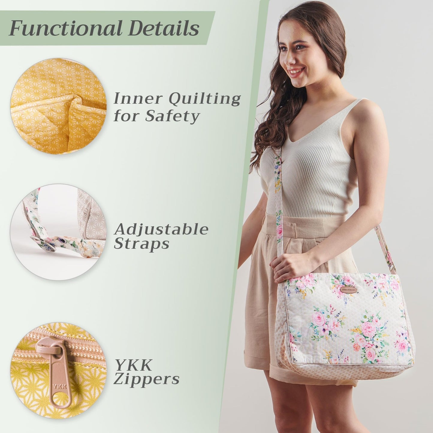 Stylish Cotton Shoulder Bag for Women   Versatile Handbag, Everyday Use, Fashion2
