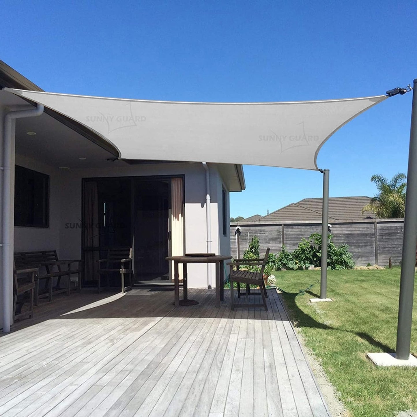 10' x 13' Rectangle Shade Sail Canopy   95% UV Protection for Patio, Garden, Dec1