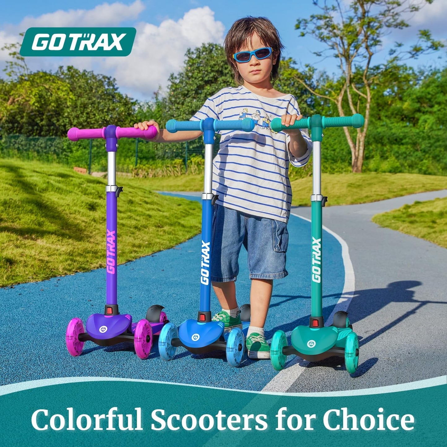Kids Kick Scooter 3 Wheels for Boys & Girls Ages 2-8, Fun Outdoor Gifts6