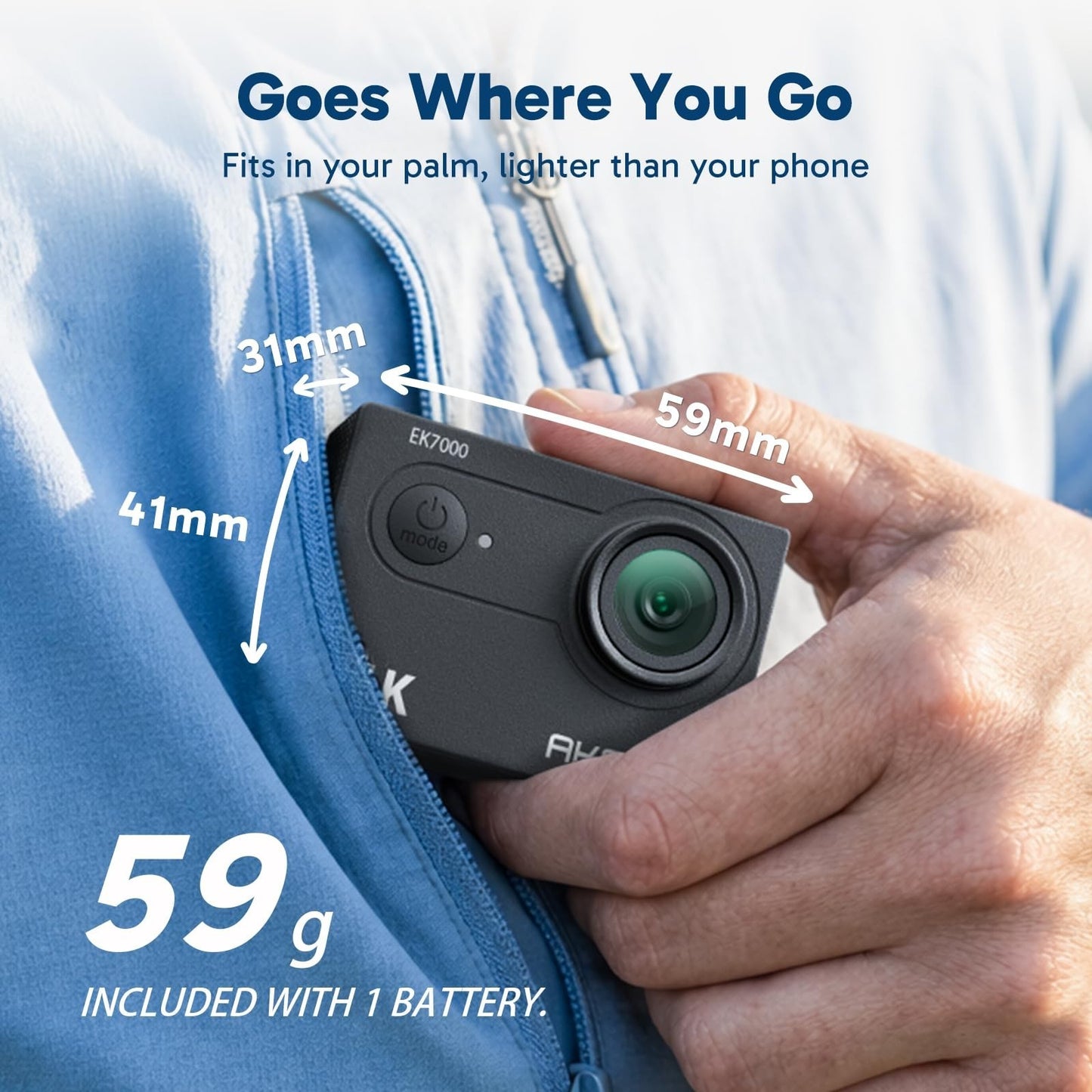 4K Action Camera 20MP WiFi EIS Ultra HD Waterproof 131FT Remote Control 4X Zoom7