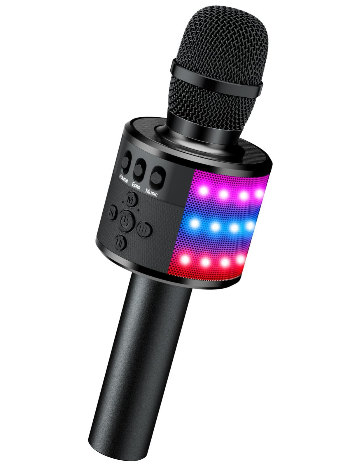 Wireless Karaoke Microphone for Kids & Adults   Bluetooth Mic with Disco Lights,1