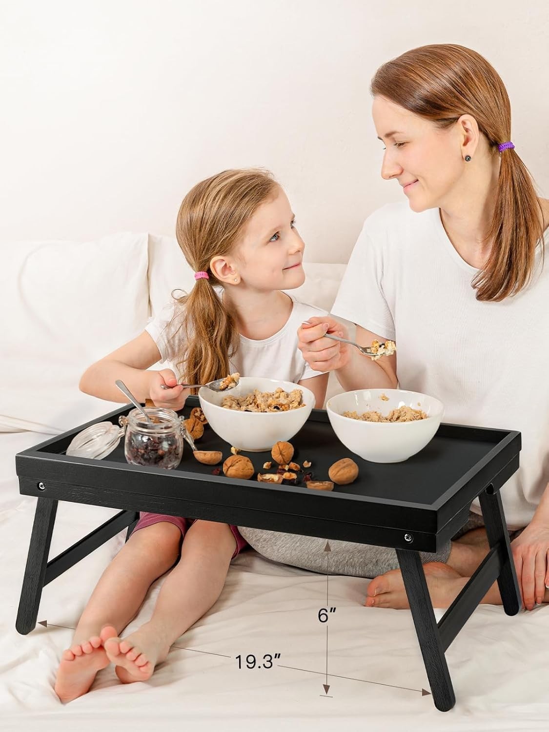 Optimized eBay Title:  "Foldable Bamboo Bed Tray Table - Versatile Breakfast &2