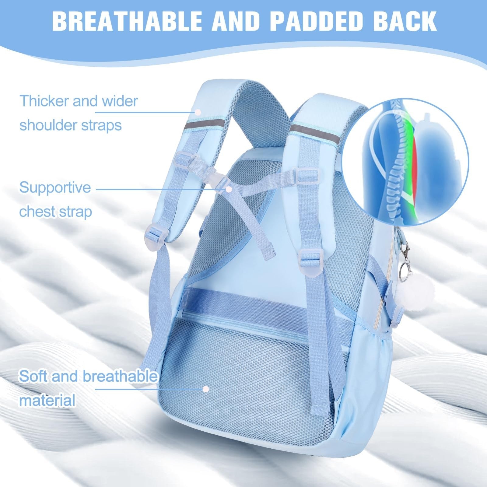 Cute Bow Backpack for Girls   School Bag with Lunch Bag & Pencil Case, Stylish &4