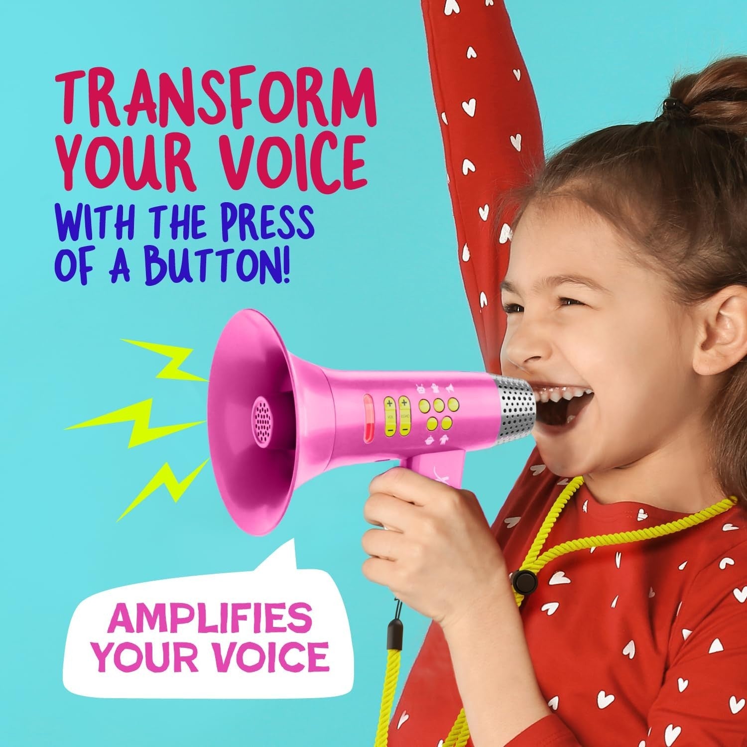 Voice Changer Toy for Kids Ages 3 8   Fun Birthday Gift for Boys & Girls, Pink2