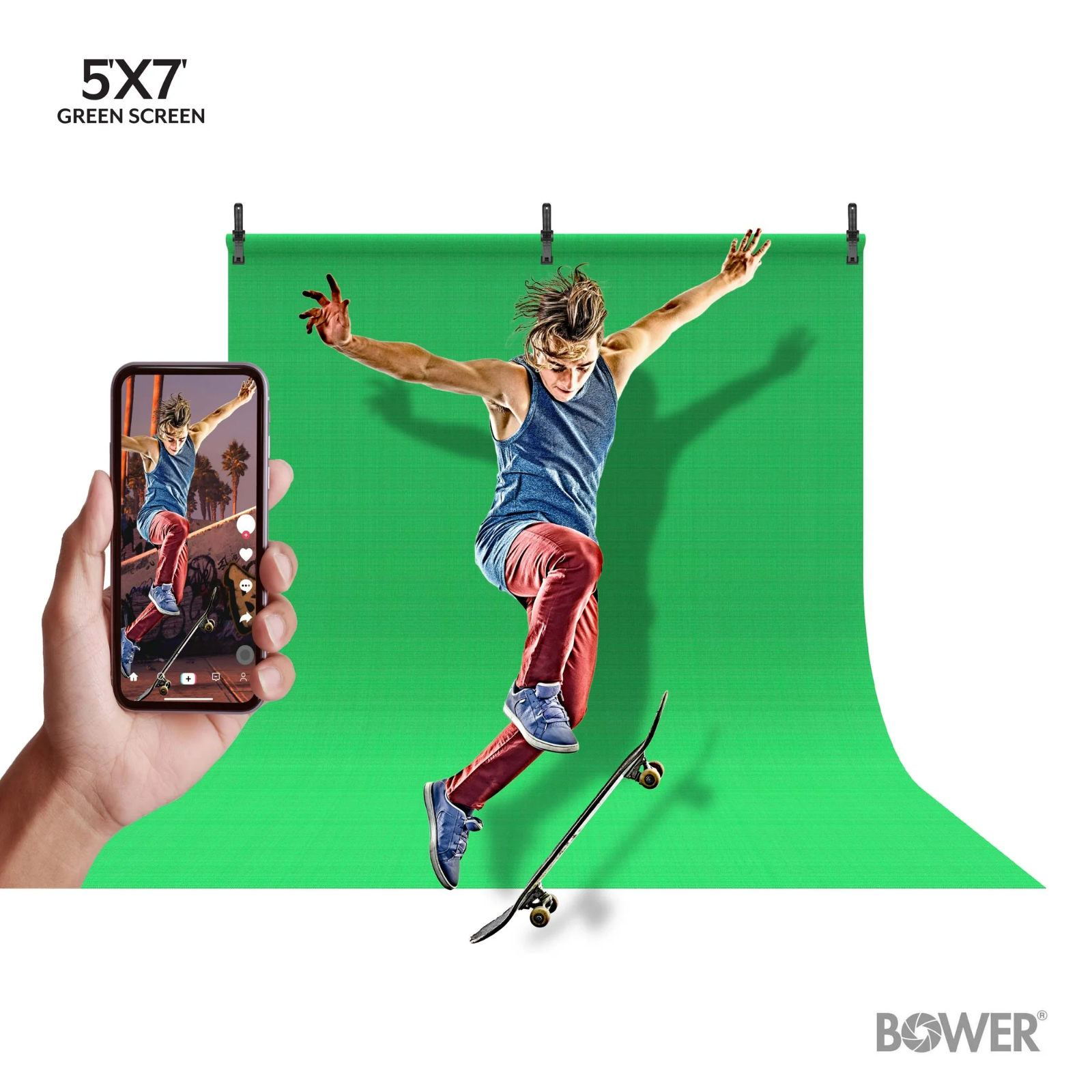 10' X 20' Greenscreen Background Streaming Backdrop  for Photography, Chromakey0
