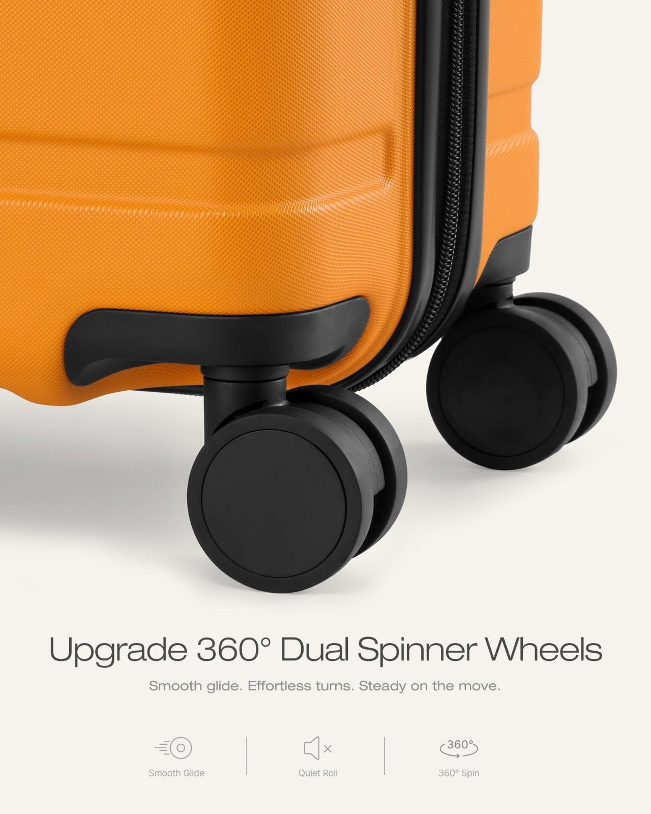 Lightweight 3-Piece Hardshell Luggage Set, Expandable, 360° Spinner Wheels, TSA5