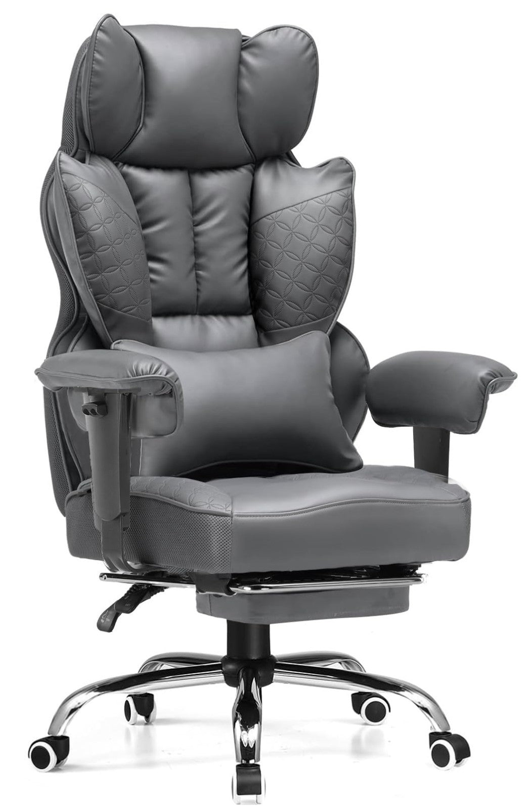 Big & Tall Gaming Chair 400lbs Heavy Duty with Foot Rest, Ergonomic Lumbar Suppo1