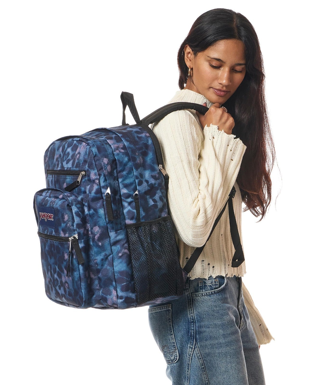 Laptop Backpack for 15” Laptop   Ergonomic, 2 Compartments, Haul Handle, Floral6