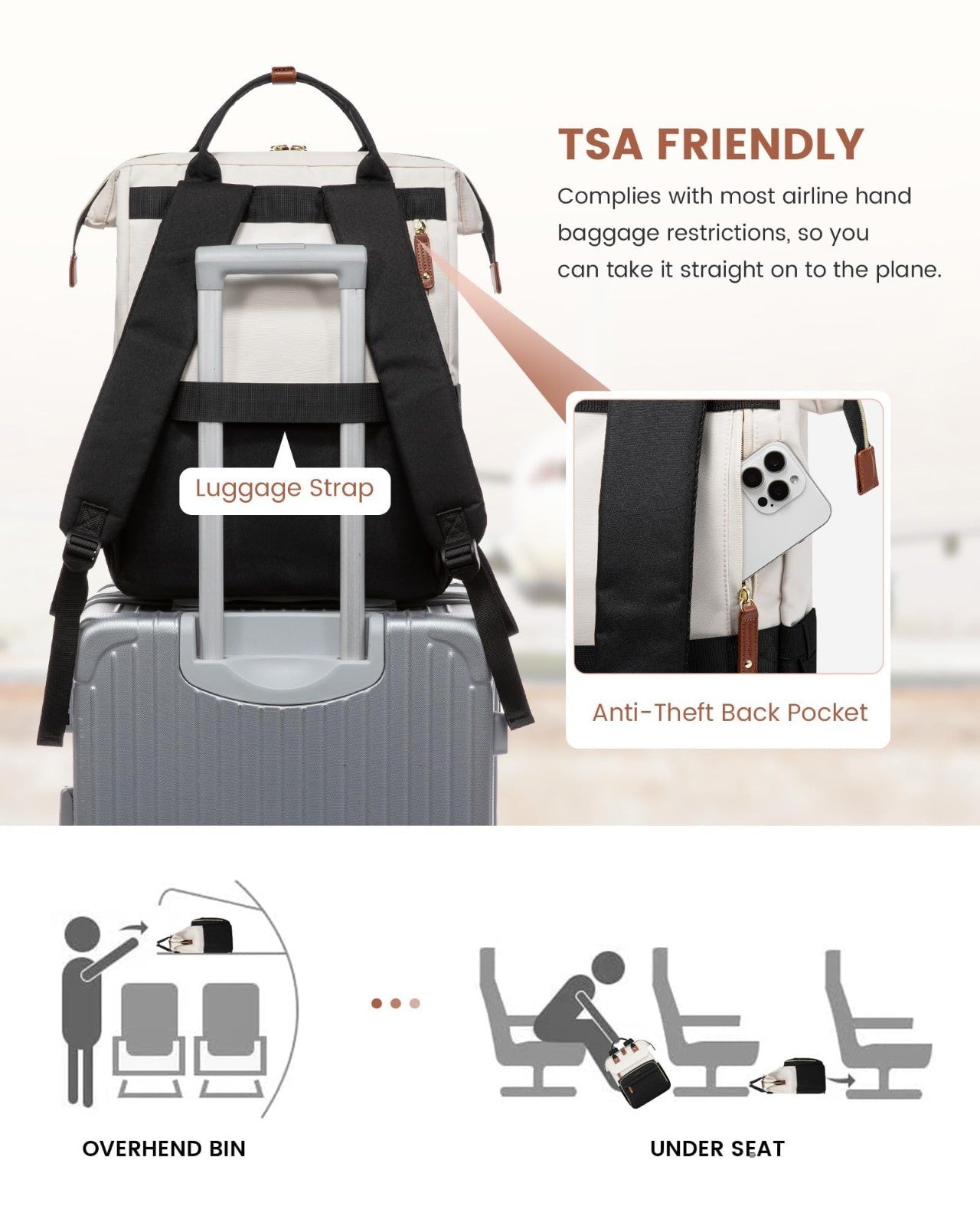 Stylish Quilted Laptop Backpack for Women   Perfect Work, Teacher & Nurse Bag7