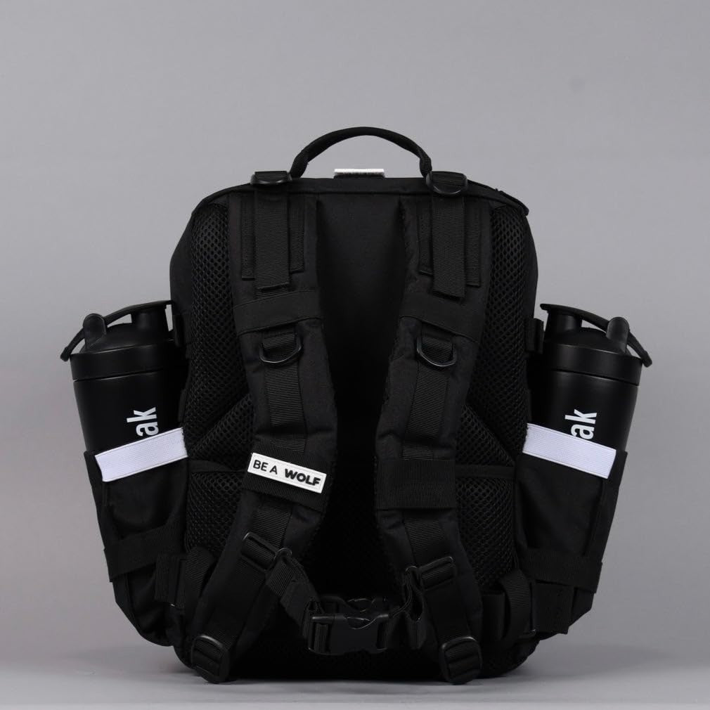 Durable 25L Waterproof Gym Backpack   1000D Oxford, MOLLE Webbing, Laptop Pocket7